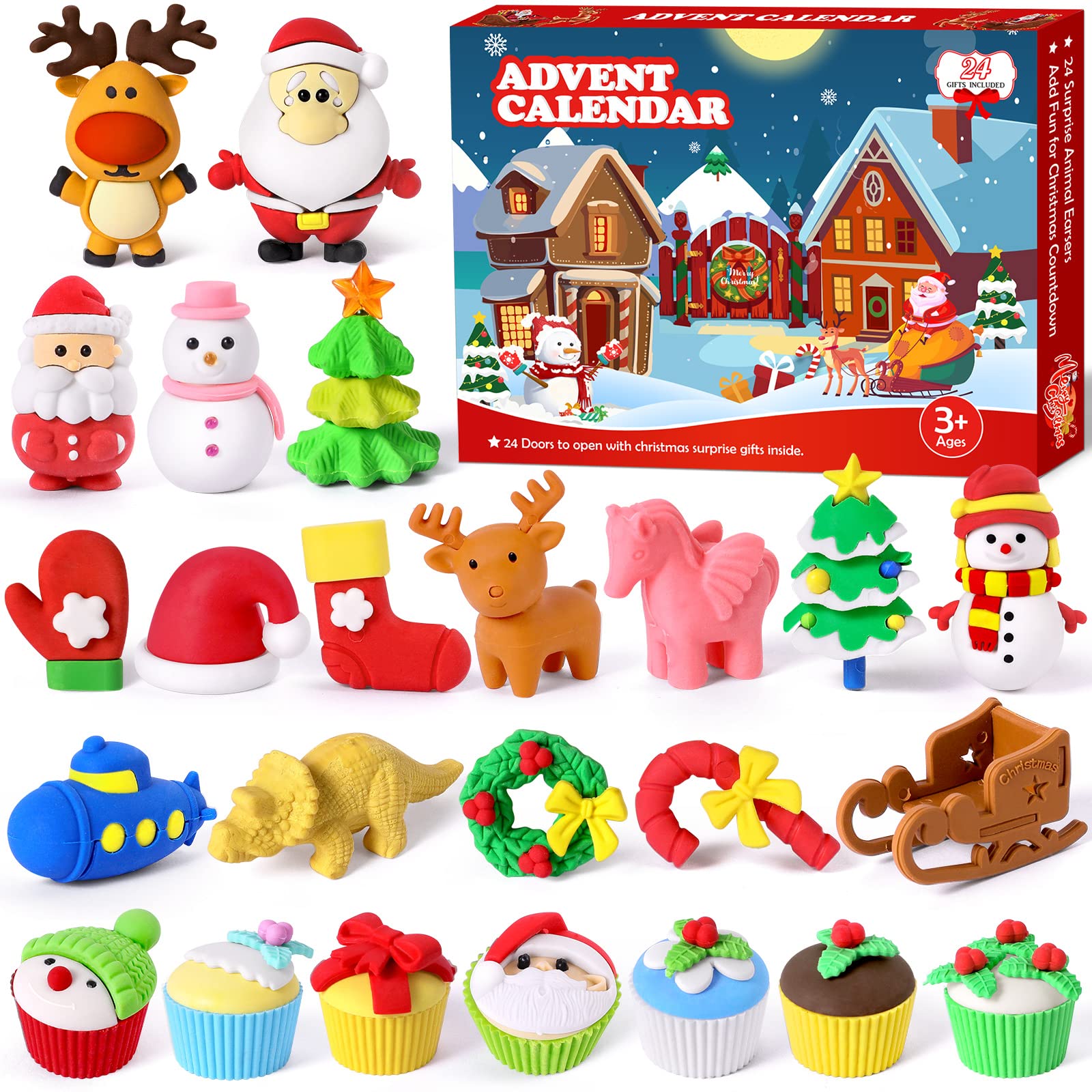 Amazon.com: Christmas Advent Calendar 2021 for Kids Adults Christmas Countdown Calendar 24 Days Animal Erasers for Kids Advent Calendar Christmas Party Favors Stocking Stuffers Xmas Toys Xmas Gift for Girls Boys : Amazon.com: Christmas Advent Calendar 2021 for Kids Adults Christmas Countdown Calendar 24 Days Animal Erasers for Kids Advent Calendar Christmas Party Favors Stocking Stuffers Xmas Toys Xmas Gift for Girls Boys :