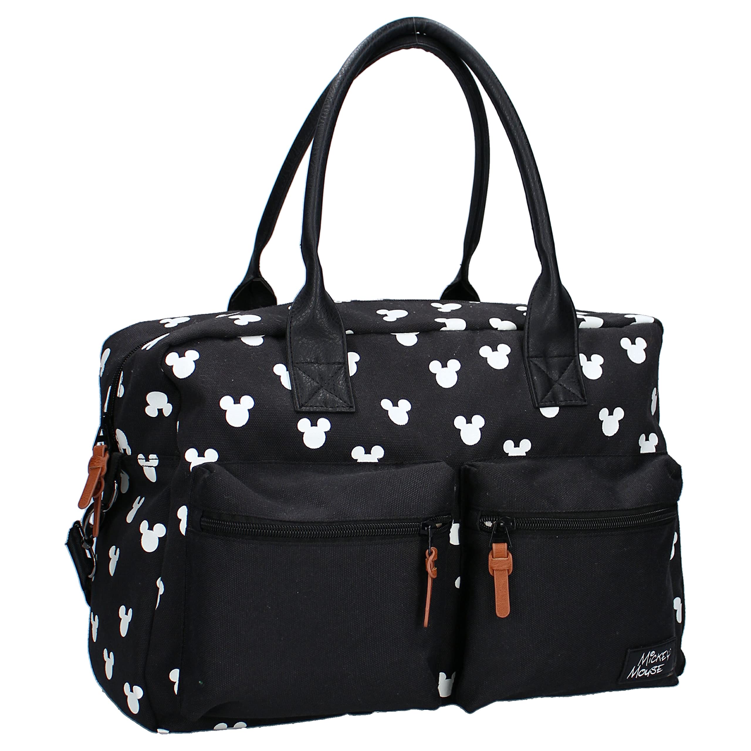 Mickey Mouse Endless Imagination, borsa per pannolini, realizzata in poliestere robusto e a prova di perdite, ideale per i viaggi, grigio e nero, taglia unica