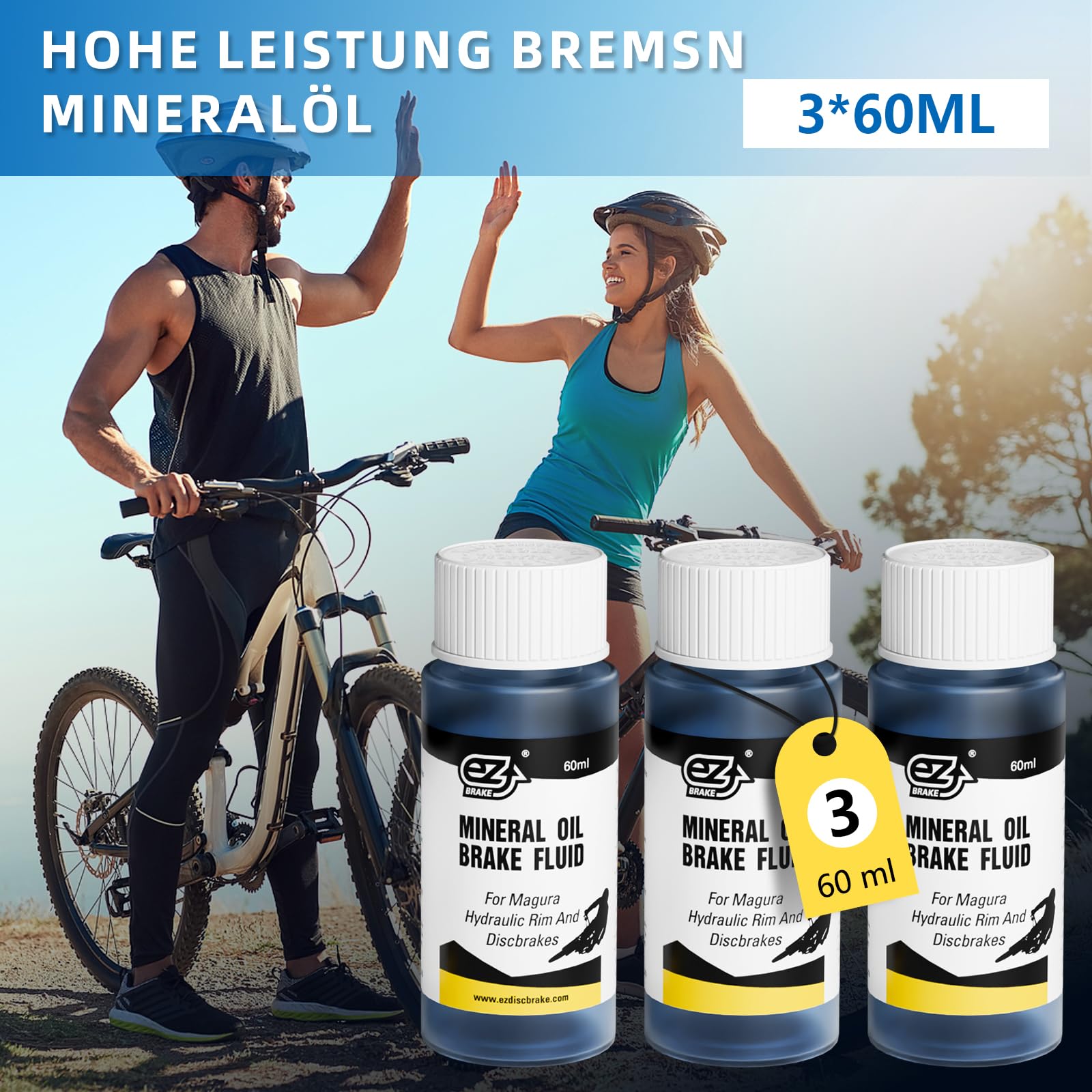 Entlüftungskit für MAGURA MT5 MT7 MT8 MT2 HS33 etc, Pro-Spritze 180ml Mineralöl für Hydraulische Scheibenbremsen Service Kit Fahrrad Bremsen Entlüftungsset inkl. Bleed Blood Bremsflüssigkeit