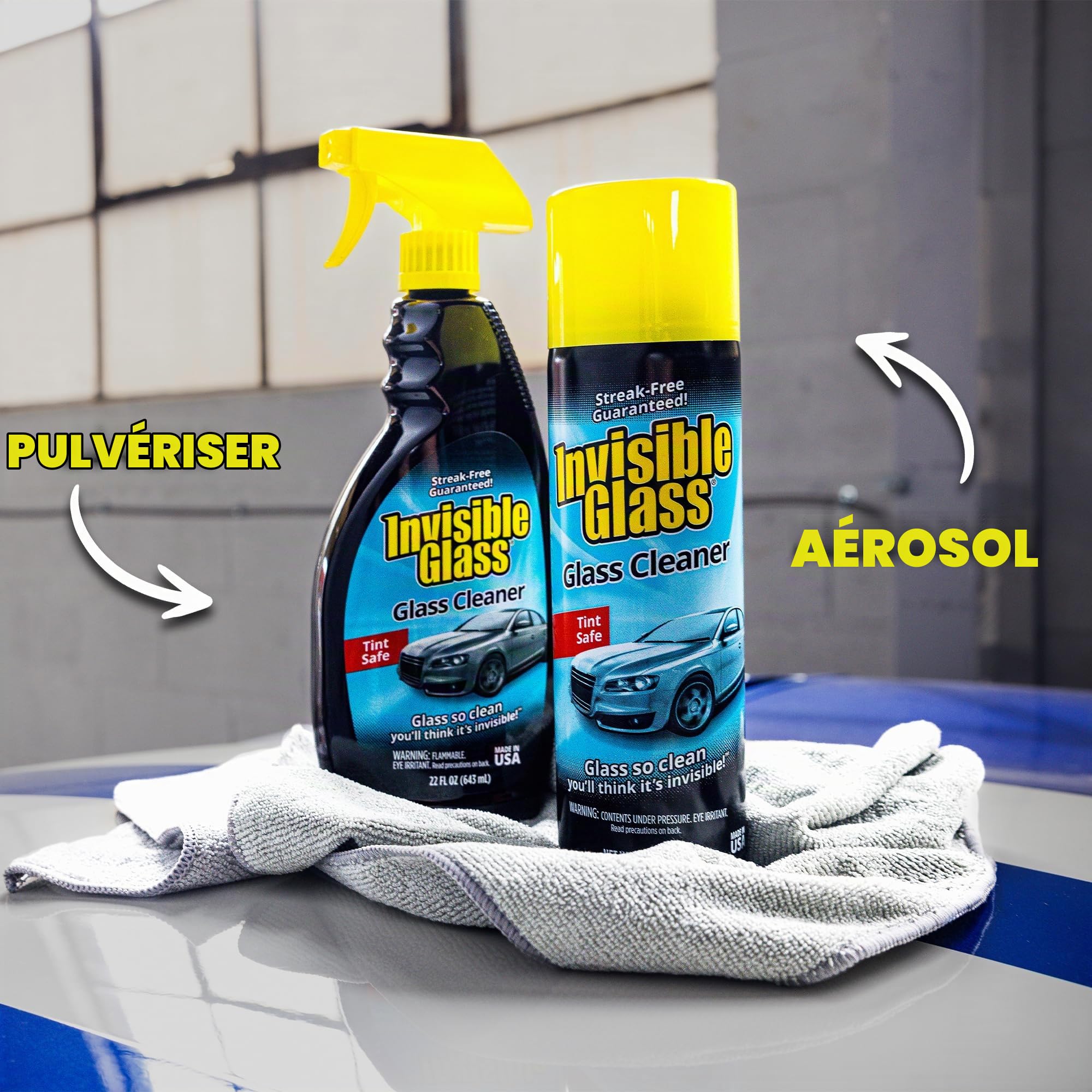 Invisible en Verre 91164 Premium Aérosol pour vitres pour Windows/Pare-Brise/miroirs