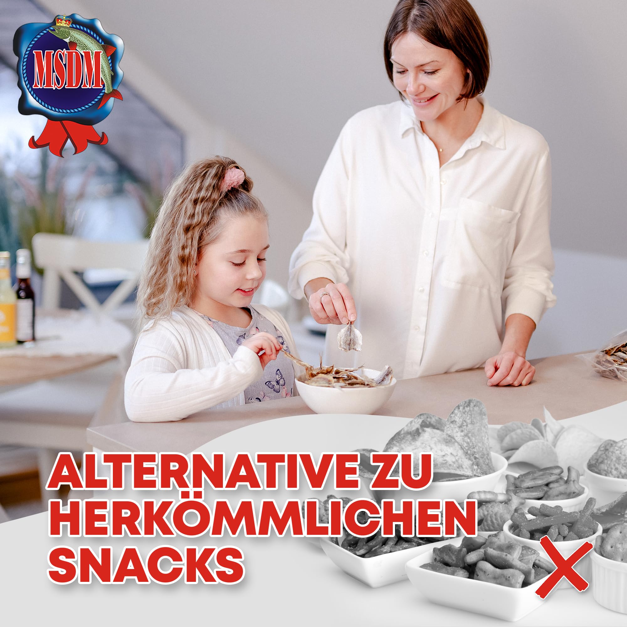 Goldband Selar Original 1kg - Fisch Jerky I High Protein I Snacks I Trockenfisch Omega 3 I Beef Jerky, Trockenfleisch & Chips Snack Alternative