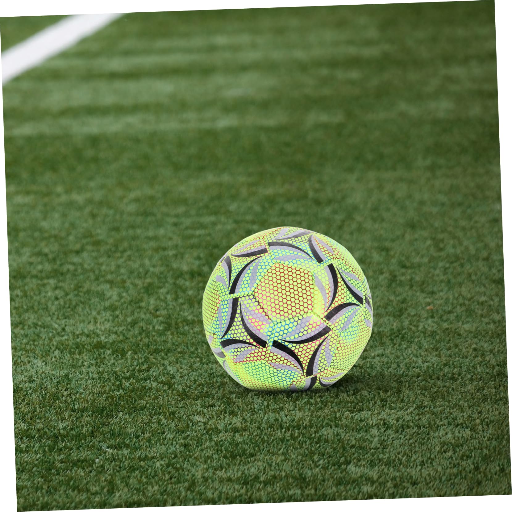 ibasenice Pelota de Fútbol Nocturna Luminosa Profesional para Entrenamiento Juvenil y Diseño Ergonómico y Resistente para Interior y Exterior