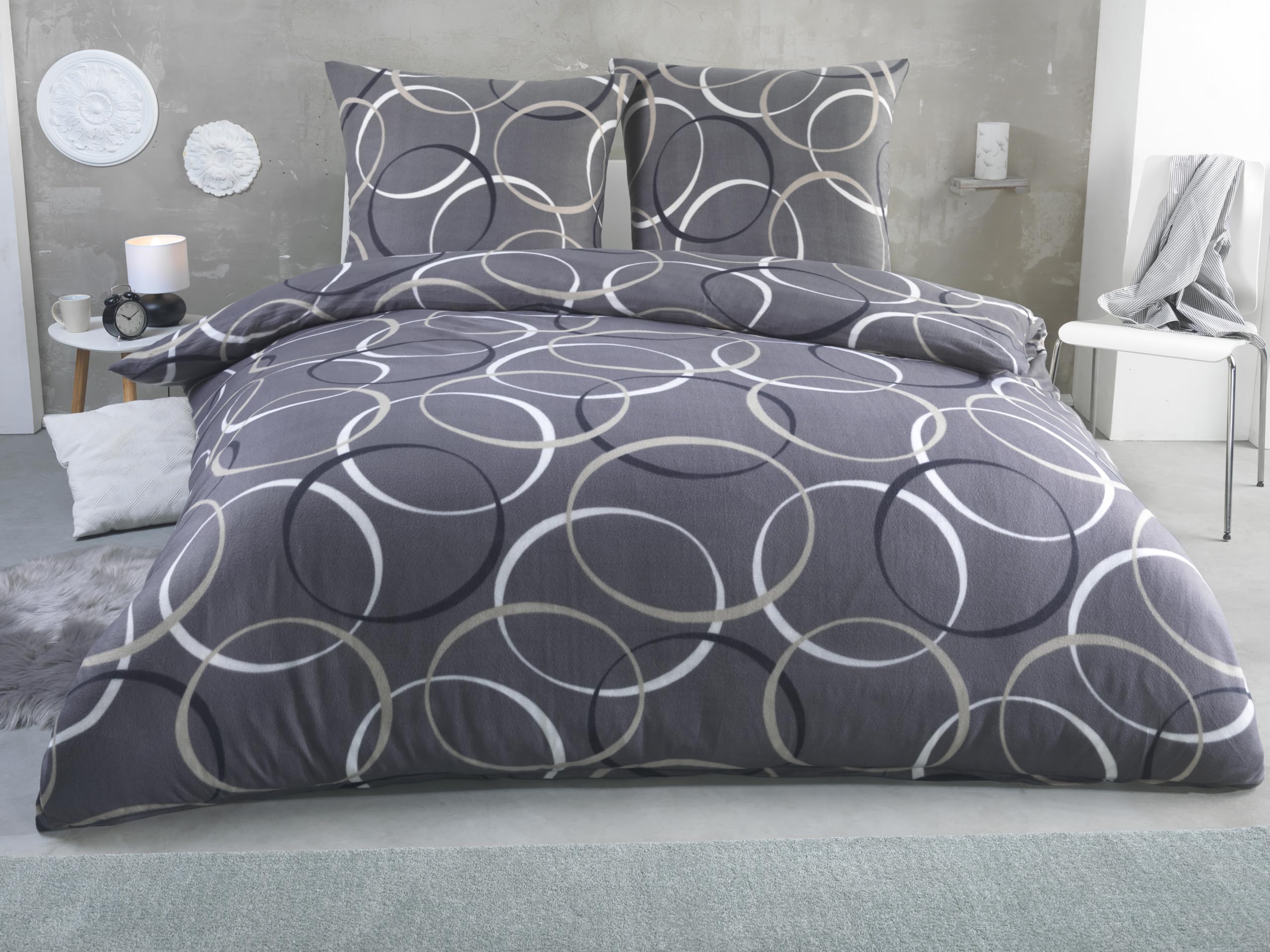 Caldo copripiumino invernale in microfibra di pile, design 5, 200 x 200 cm