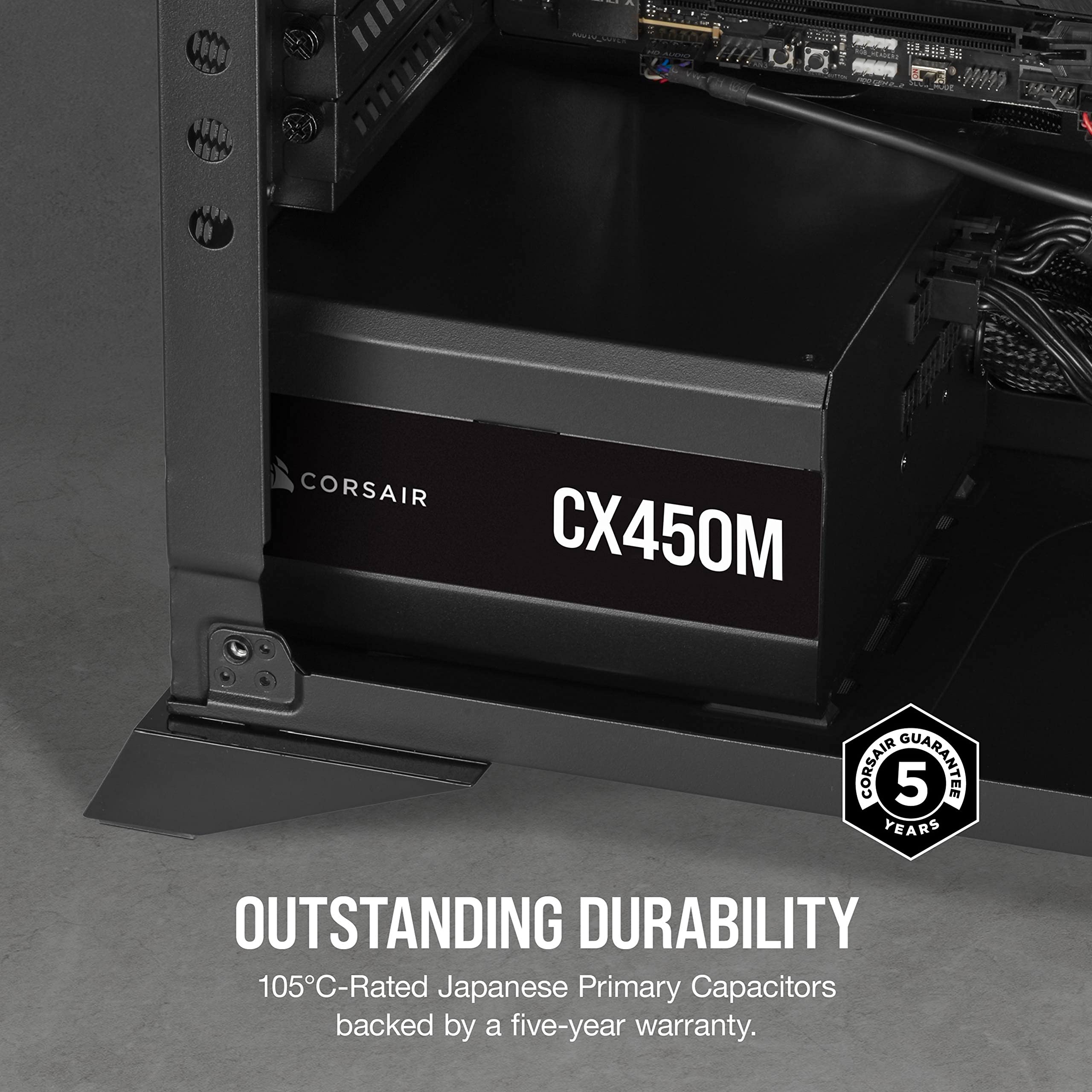 Corsair CX450M (2021), CX-M Series, 450 Watt 80 PLUS Bronze Semi ...