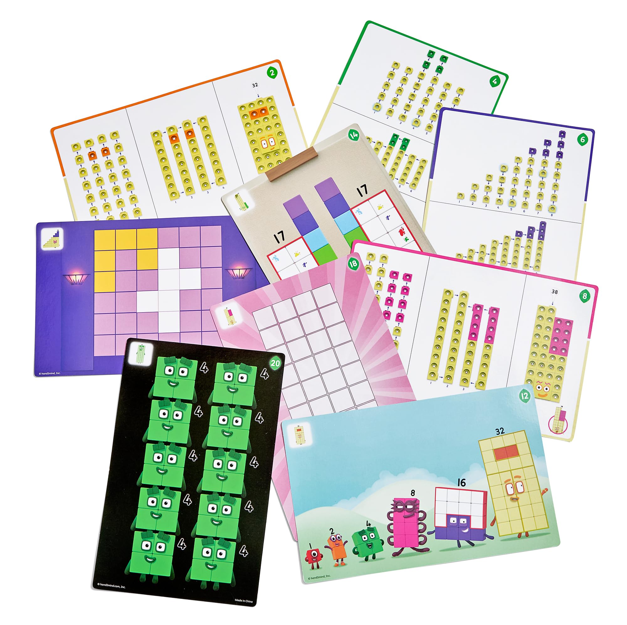 Learning Resources Numberblocks 31-40 MathLink® Cubes Set de Actividades | Juguete Numberblocks para aprender a contar y desarrollar habilidades matemáticas de forma divertida, 3-5 años