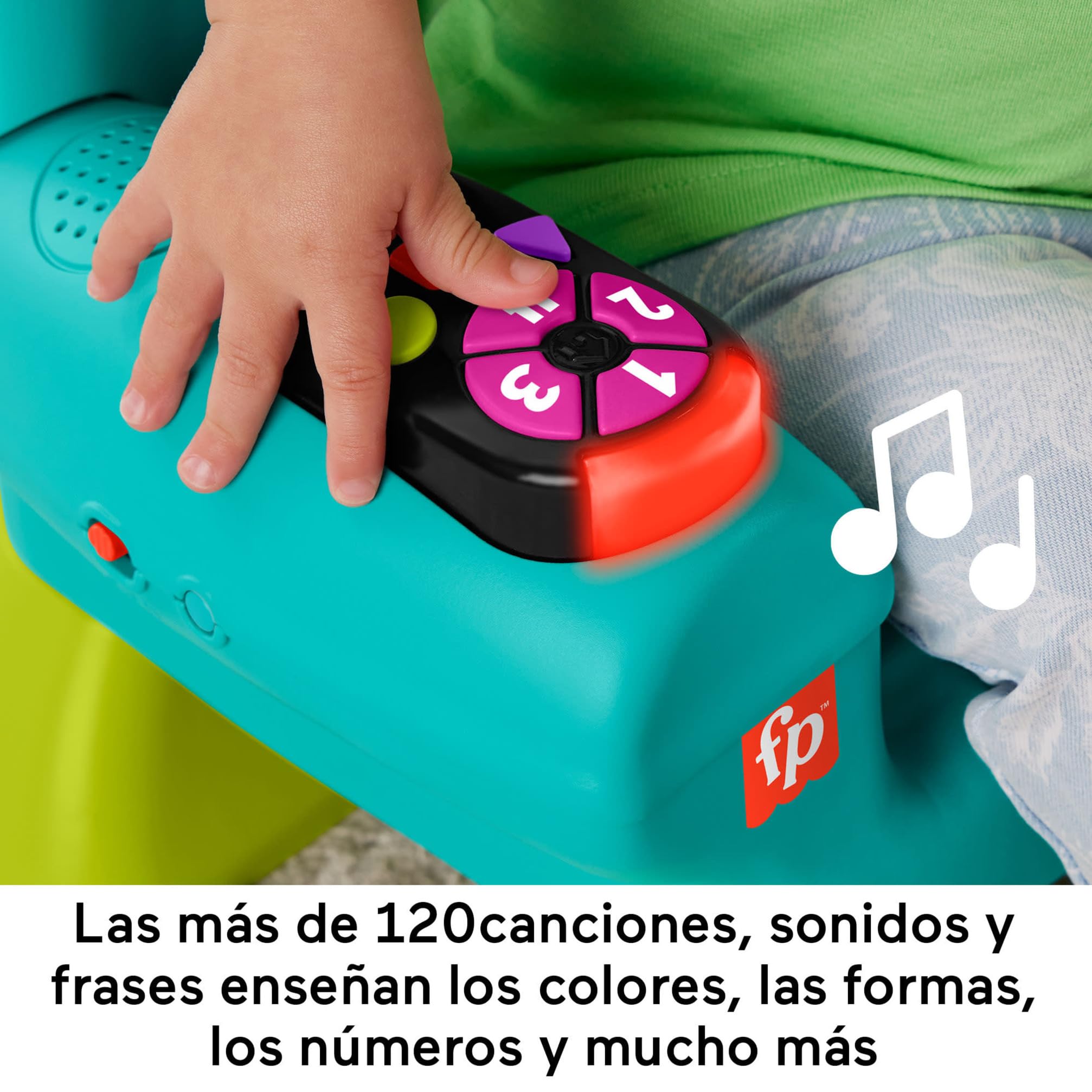 Fisher-Price Silla Smart Stages Ríe y Aprende multilingüe | Italiano, español, portugués e inglés, juguete musical educativo, actividades, bebés y peques 1+ años, HYR96