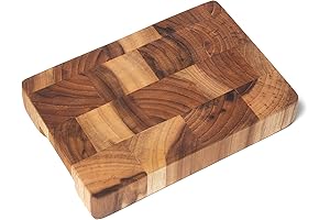 Lipper International Petite and Functional Teak Cutting Board