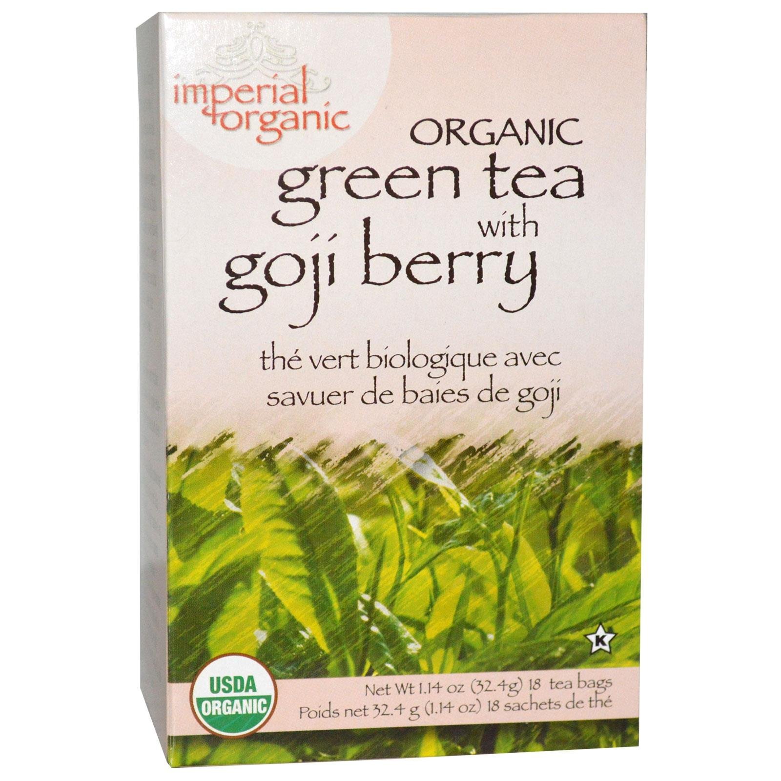 Uncle Lee's Imperial Organic Green Tea with Goji Berry - 18 Tea Bags