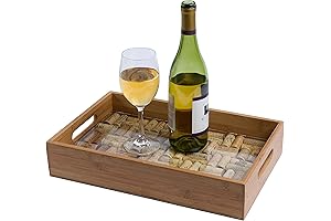 Oenophilia Bamboo Wine Glass Tray