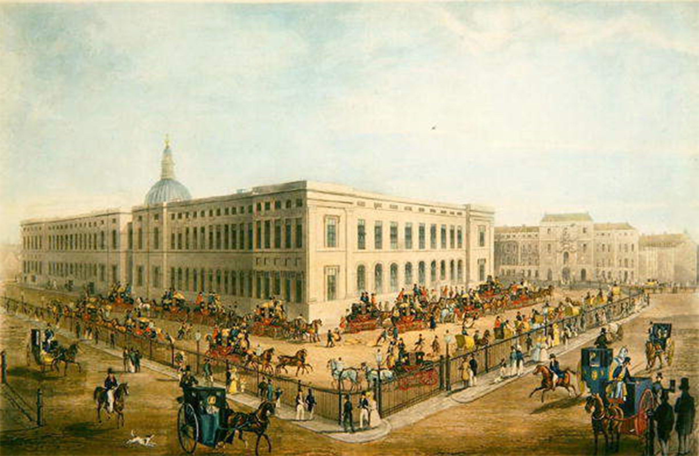 ARTXLXXBN Famous Painting Art Wall Decor Abstract Art Picture North East View of the Old General Post Office by Pollard Animal Pictures for Home Decor 60x90cm