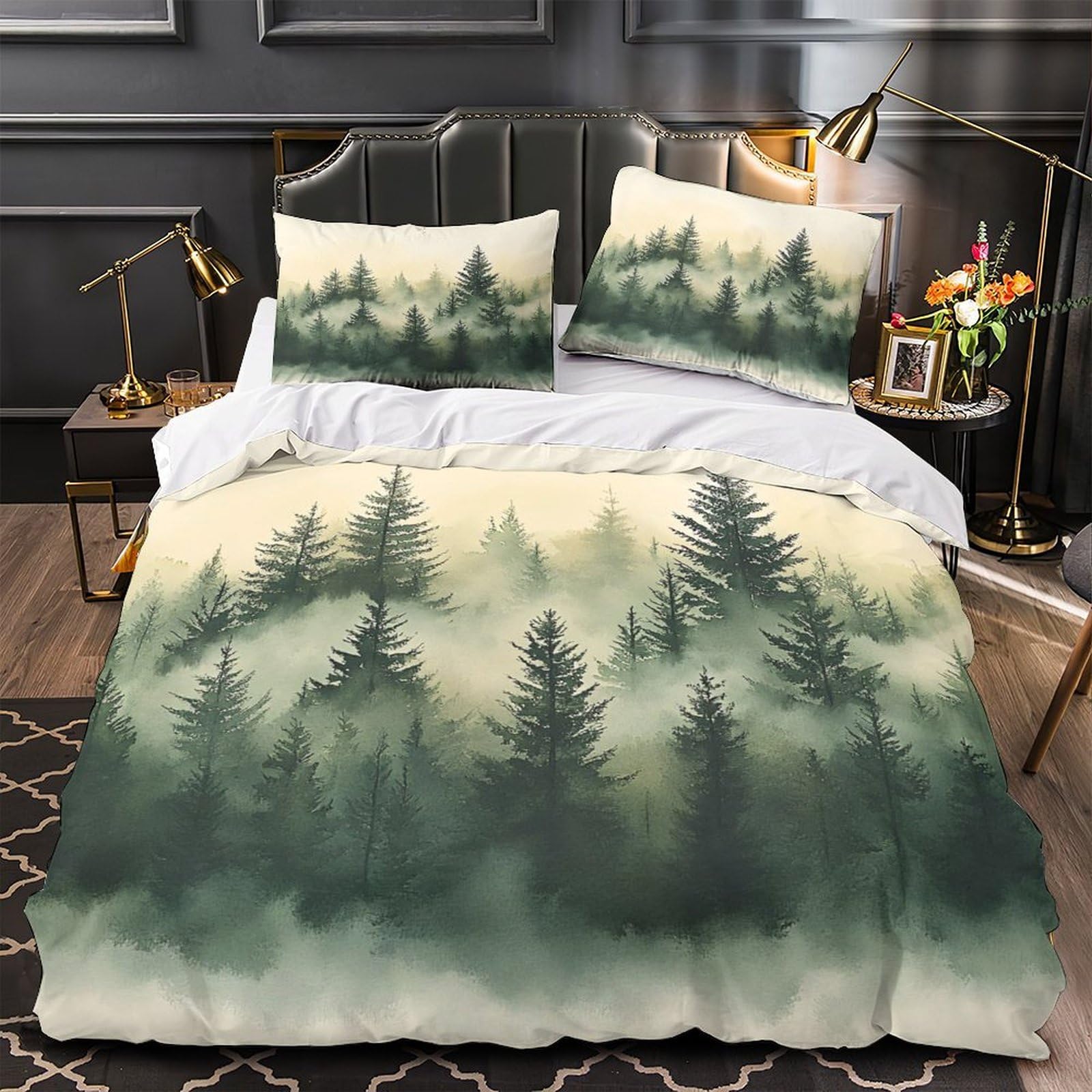Housse de Couette Animaux Forêt Hypoallergénique : Finis les Éternuements dans ce Lit Super King
