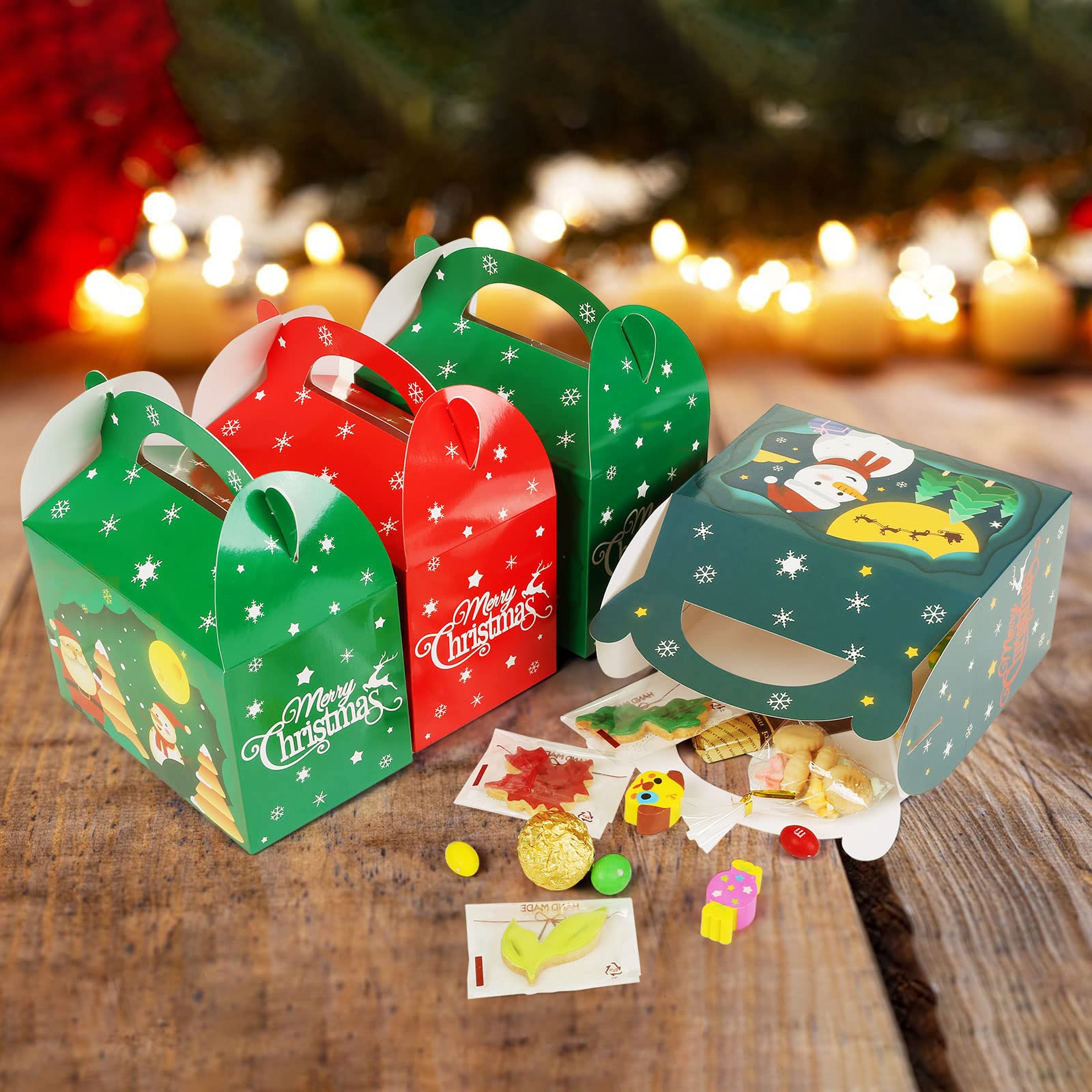 クリスマスボックス 雪だるまデザイン クリスマスギフトボックス 長方形 雪だるま - メルカリ