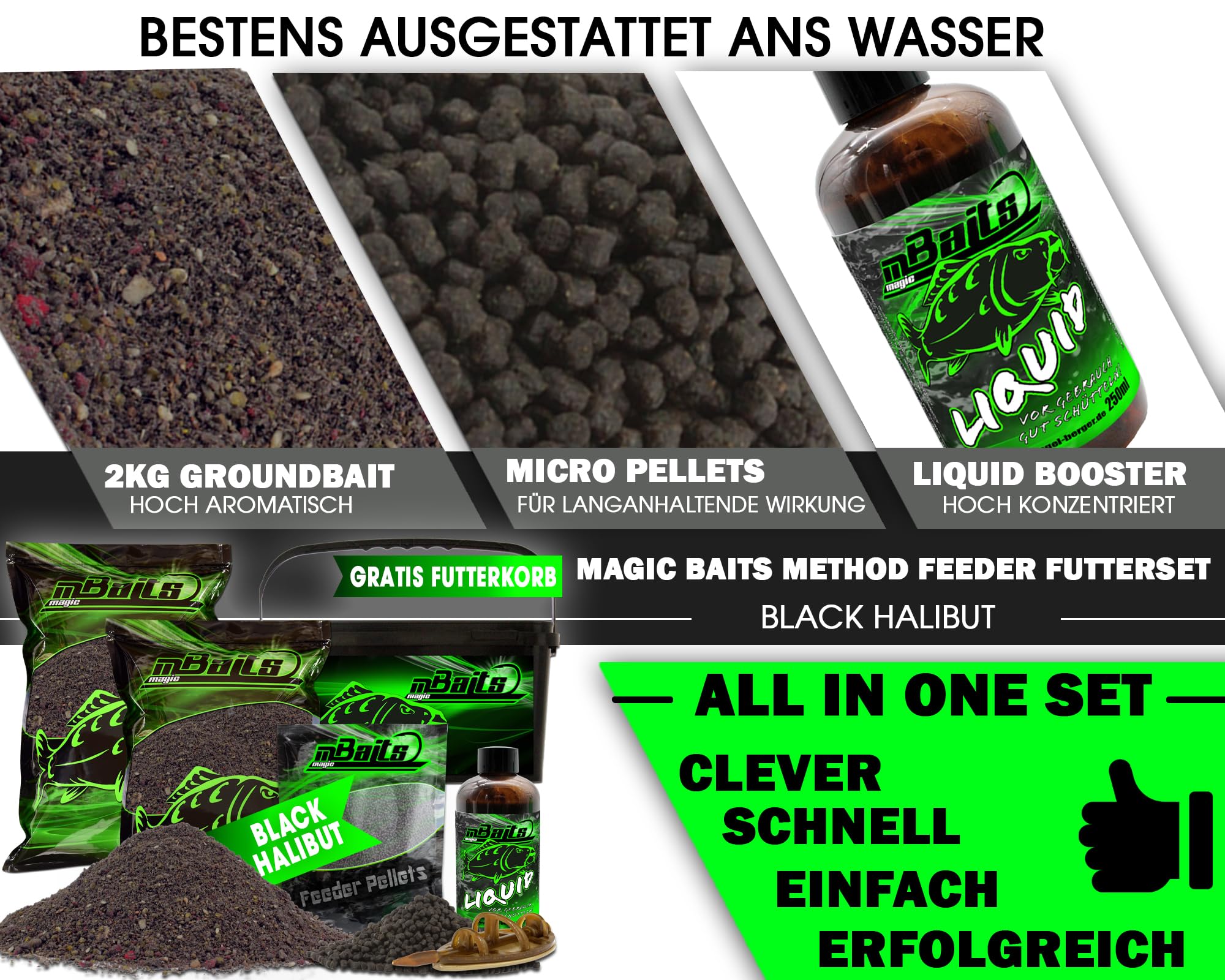 Angel-Berger Magic Baits Grande Pelle à Nourriture Pour Bouillettes, Granulés Et Particules Pêche Carpe