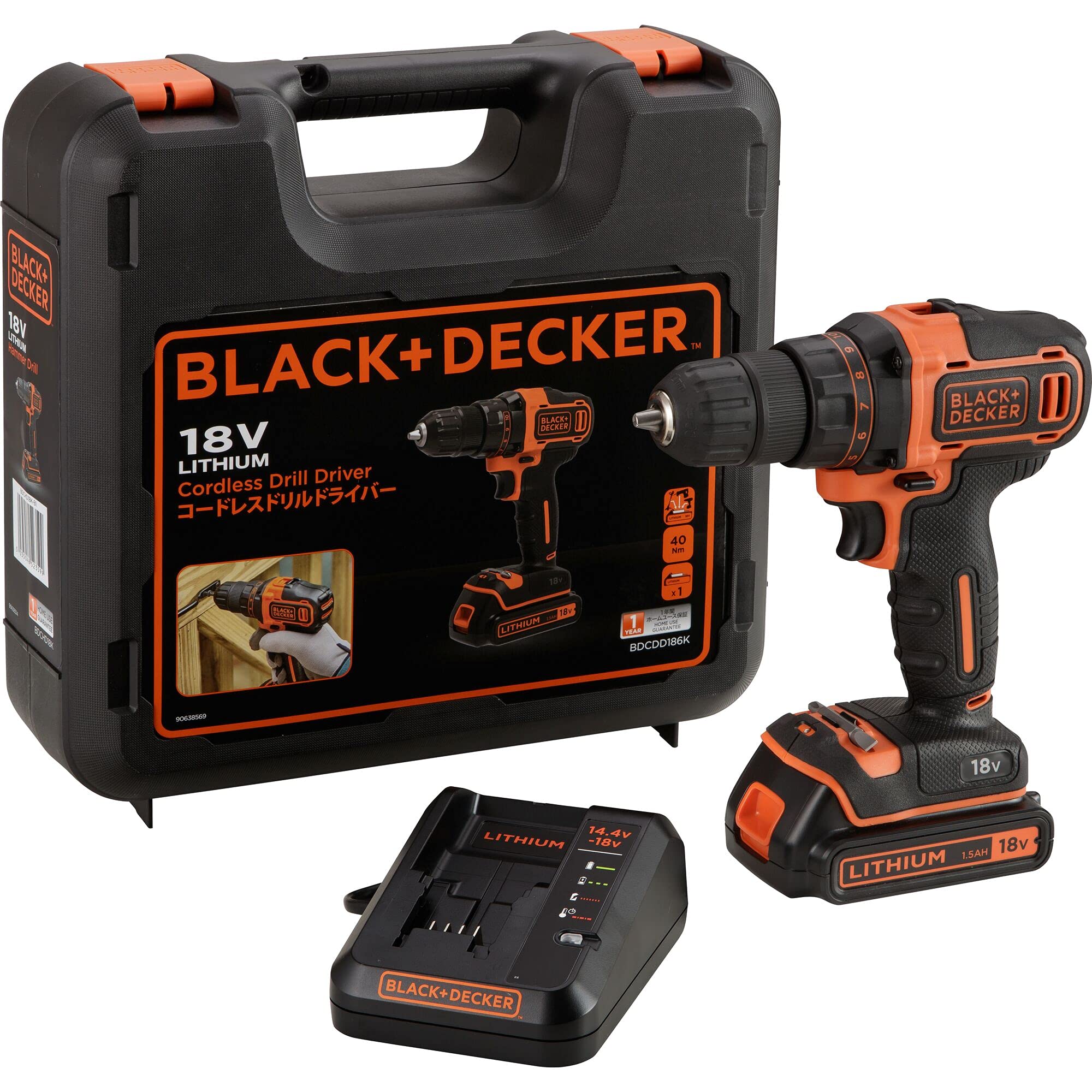 Perceuse-visseuse 18V Black & Decker BDCDD186K-QW : fini les câbles trop courts pour bricoler