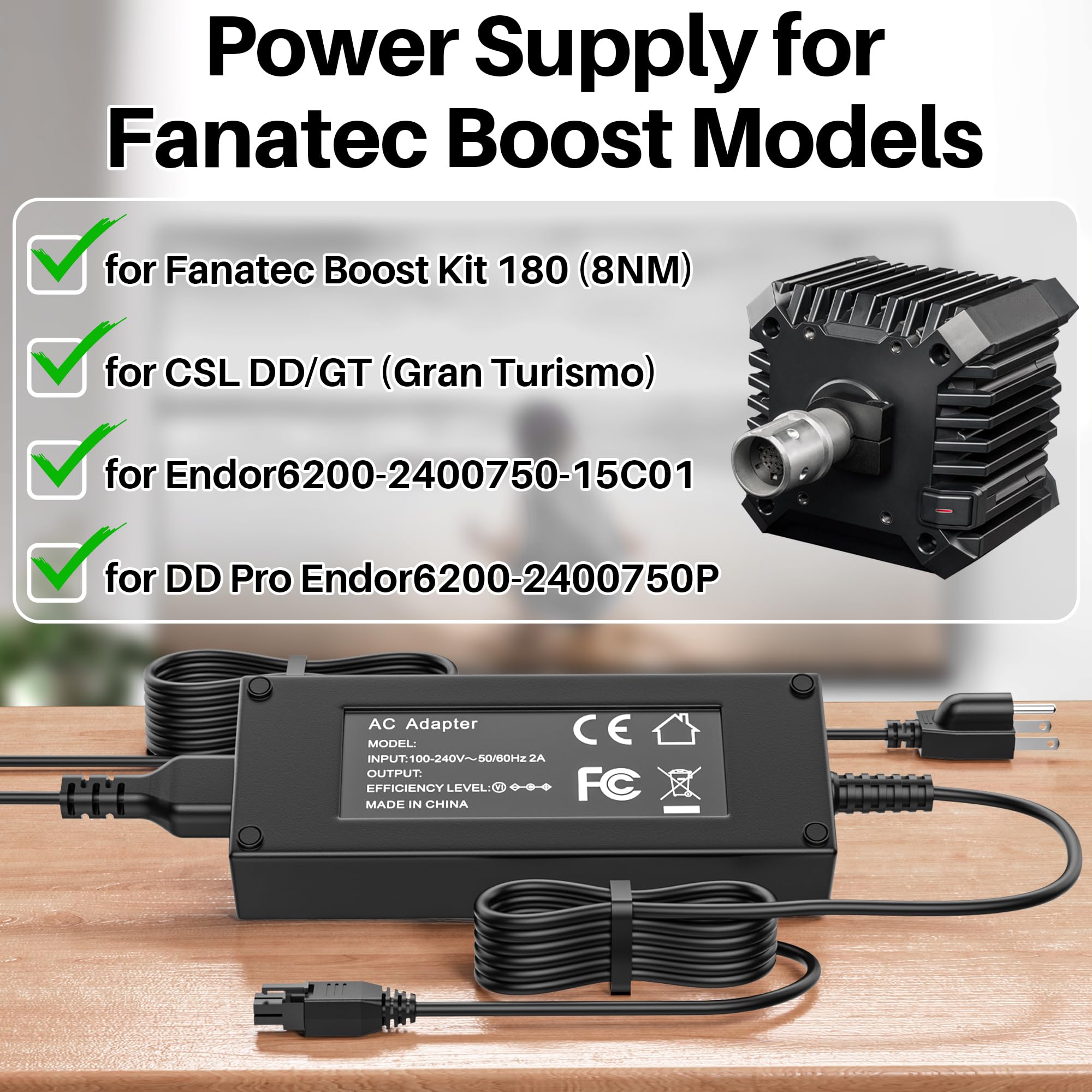 Fanatec DD Pro 8 NM Original Fanatec Boost Kit 180 (8NM) For CSL 