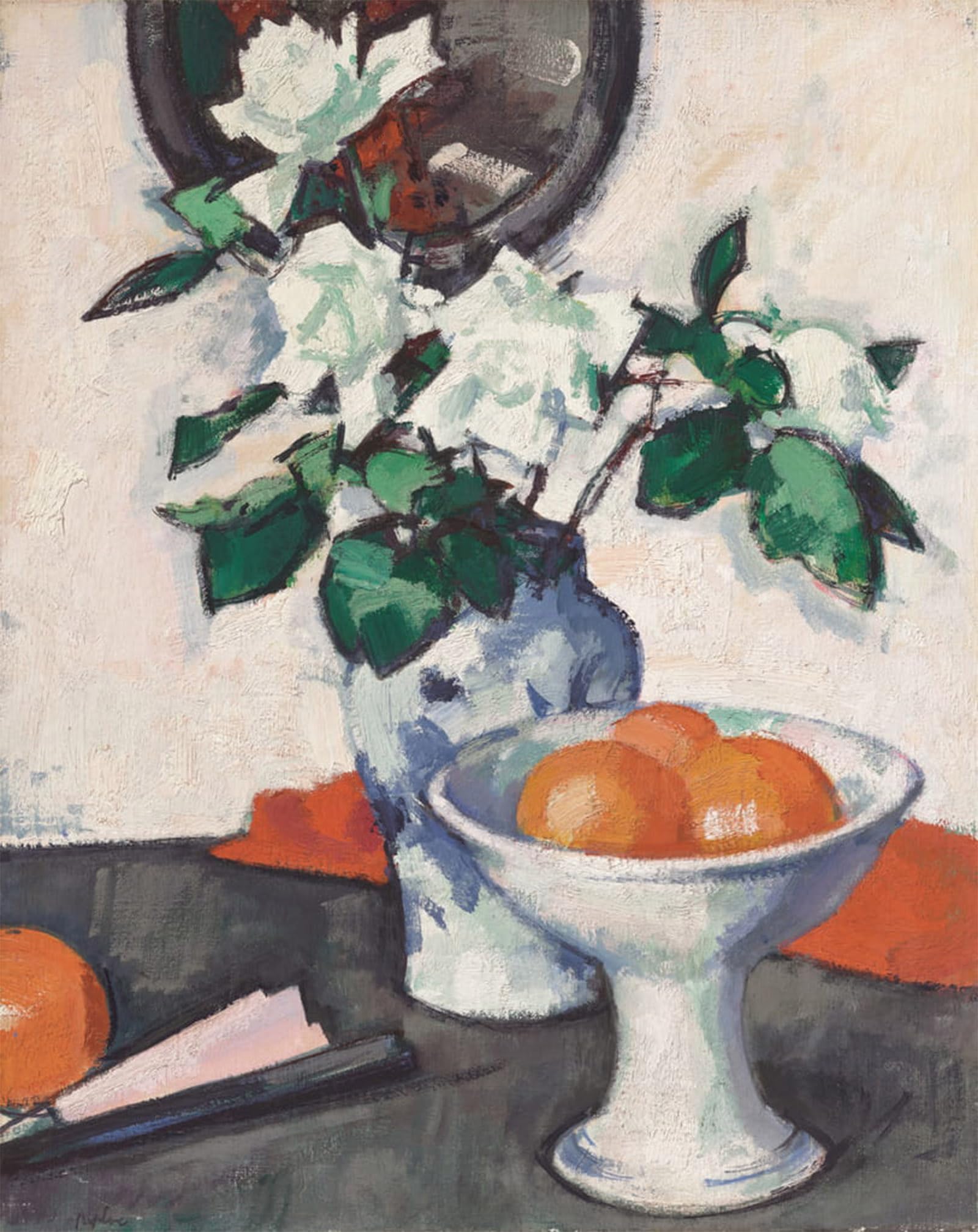 POSTERIIk Vintage Classic Picture Landscape Artwork White Roses Canvas Painting by Samuel John Peploe Portrait Canvas Painting for Office Home Decor 60x90cm