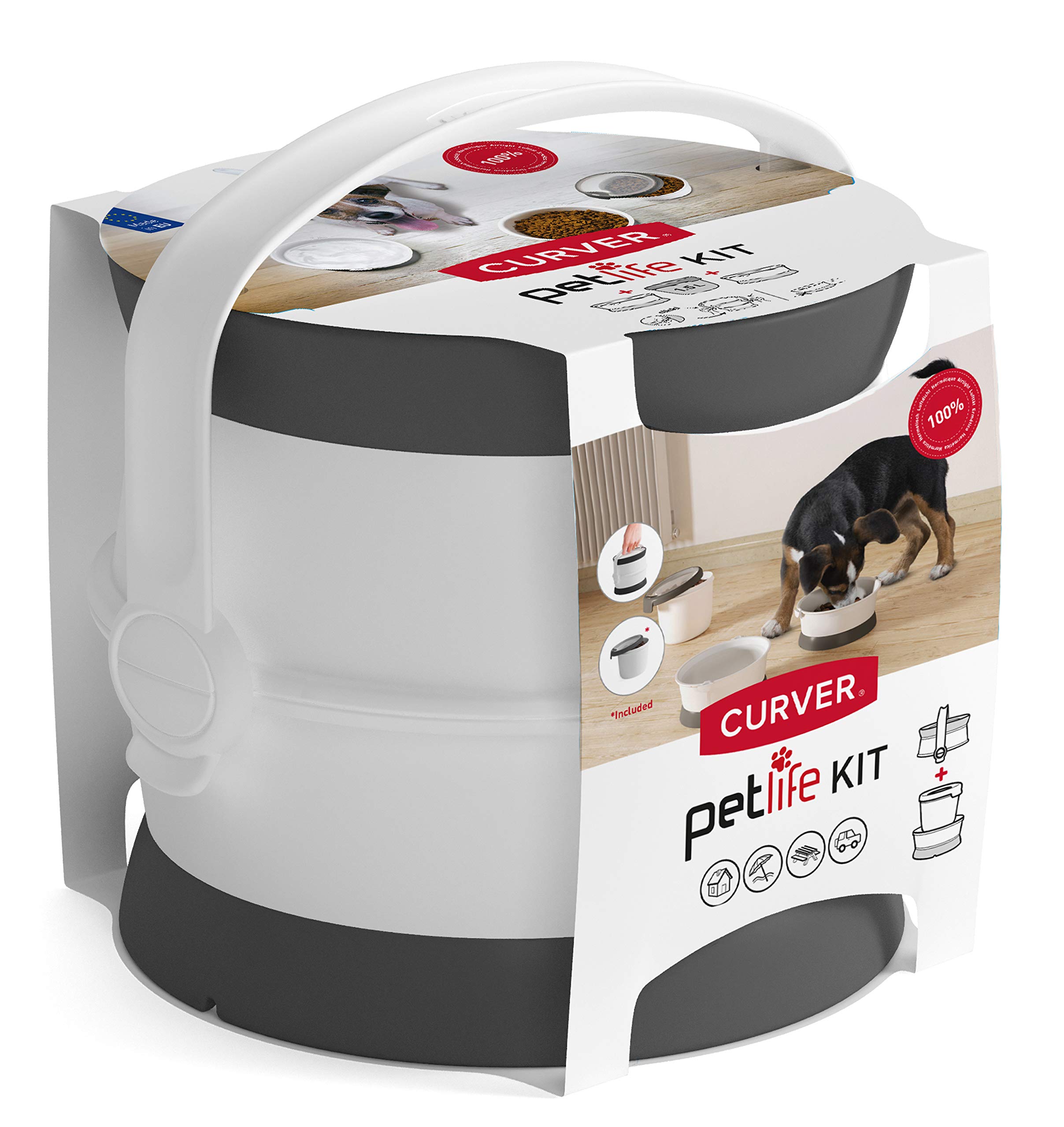 Curver Futter-Reise-Set Beeztees L: 19 cm B: 18 cm H: 18 cm
