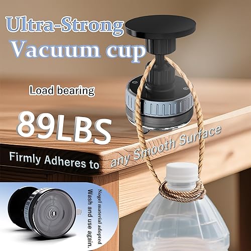 Miniatura 8 de Soporte magnético de teléfono al vacío para Mag Safe 89 + libras de succión más fuerte y 20 imanes N55, soporte de teléfono ajustable para