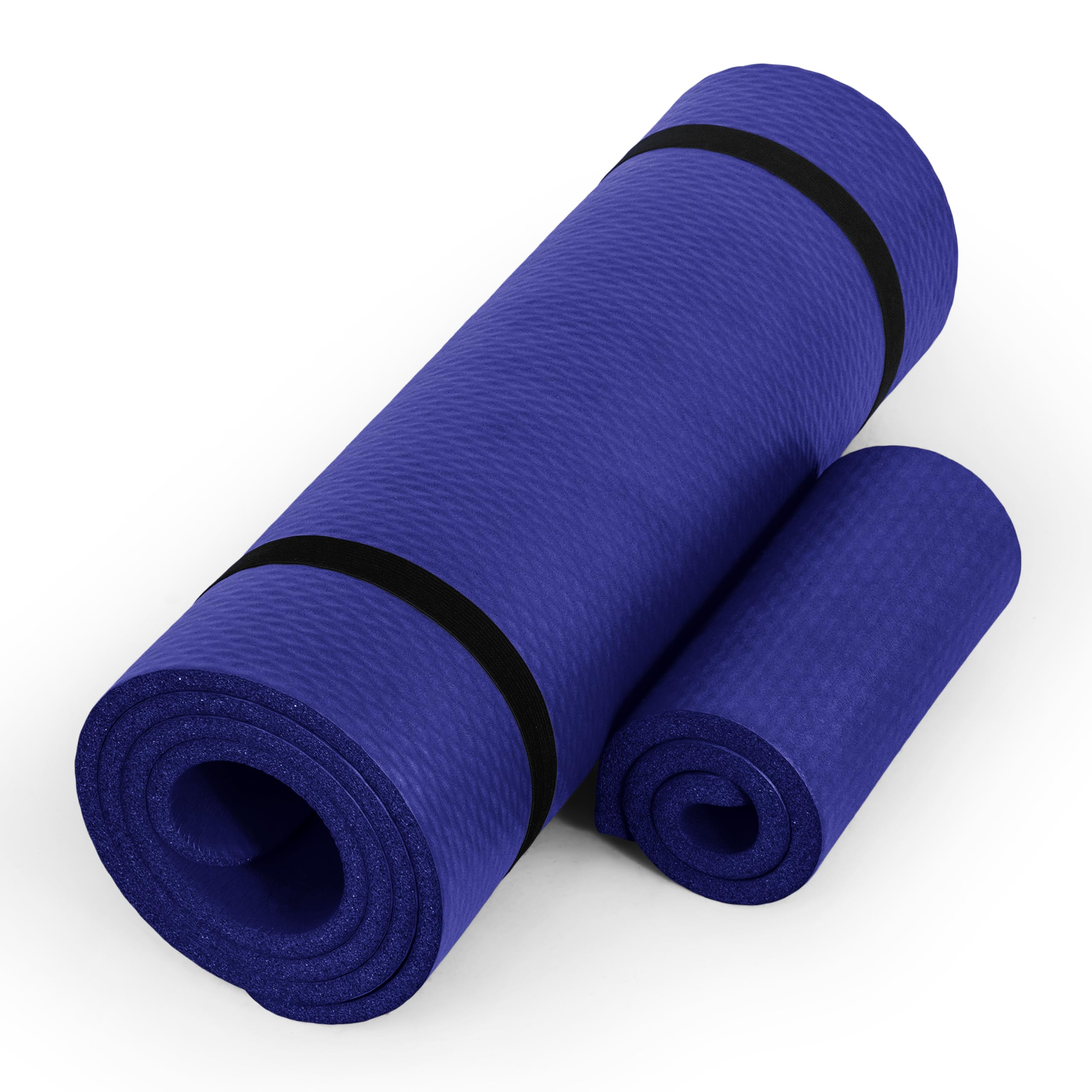 Blue / Yoga Mat w/Knee Pad