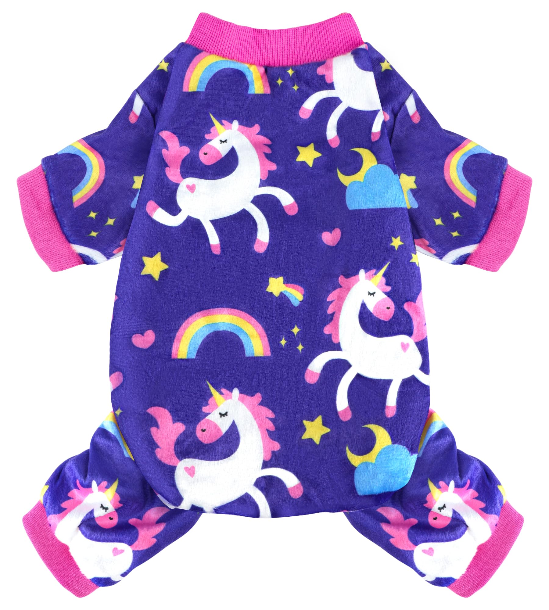 Dog Pajamas Soft Lightweight Dog Onesies Outfit Clothes for Small Medium Large Puppy Pjs for Pet Boys Girls Dogs Cats (M (Back: 12",Chest: 16", Neck: