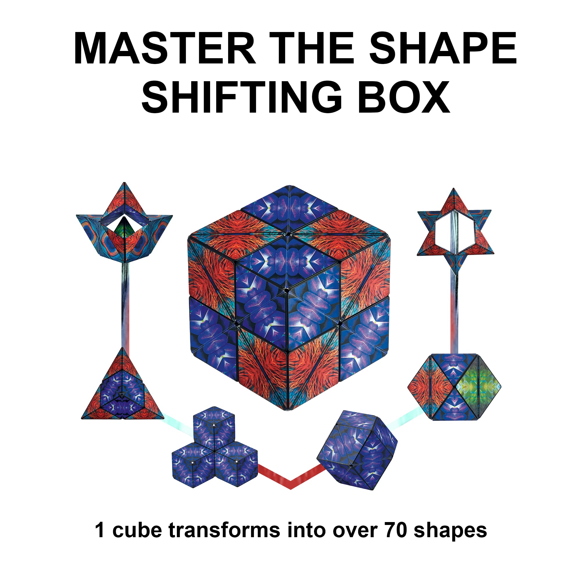 SHASHIBO Shape Shifting Box AwardWinning, Patented Fidget Cube w/ 36