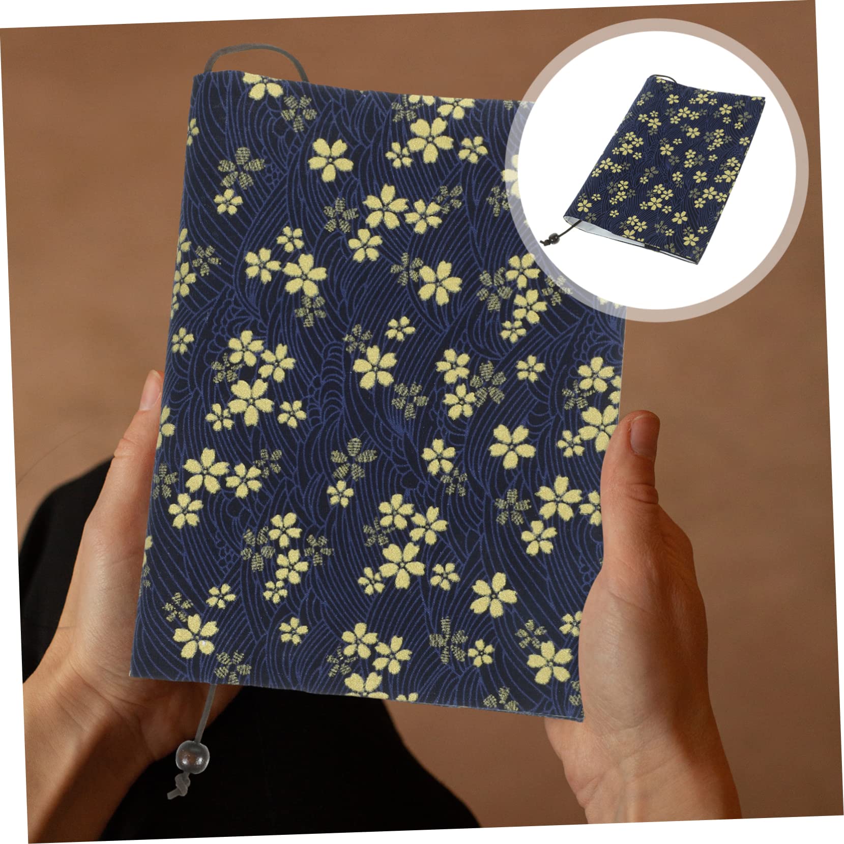 Tofficu 4 pièces Couverture de Réutilisable Tissu Protection Ajustable Résistante à Usure pour Cahiers Journal et Agendas Pochette et pour Amateurs de Lecture