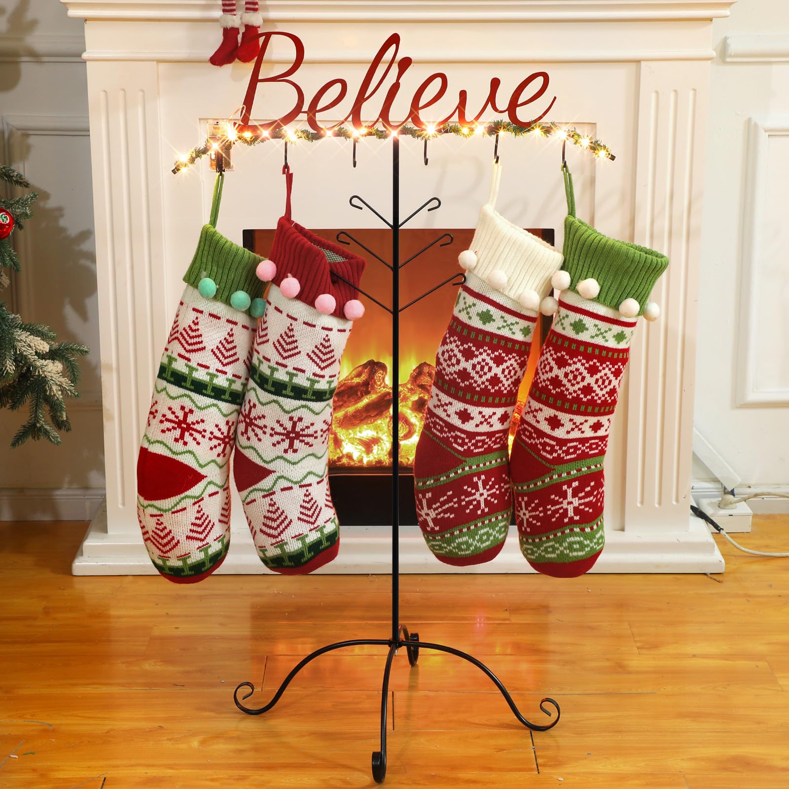Believe christmas stocking holder Clearance
