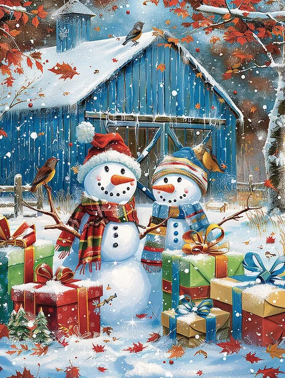 120 Piece Puzzles for Adults, Christmas Snowman Jigsaw Puzzle