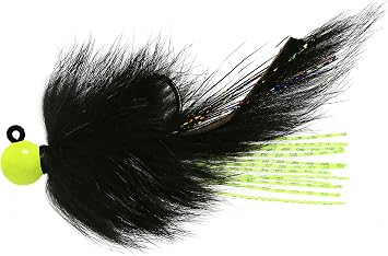 Aerojig Company Twitching Jig - 1/2 Chartreuse/Black