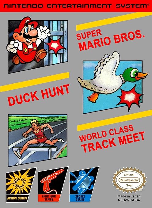 3-in-1 Super Mario Bros. / Duck Hunt / World Class Track Meet (Renewed)