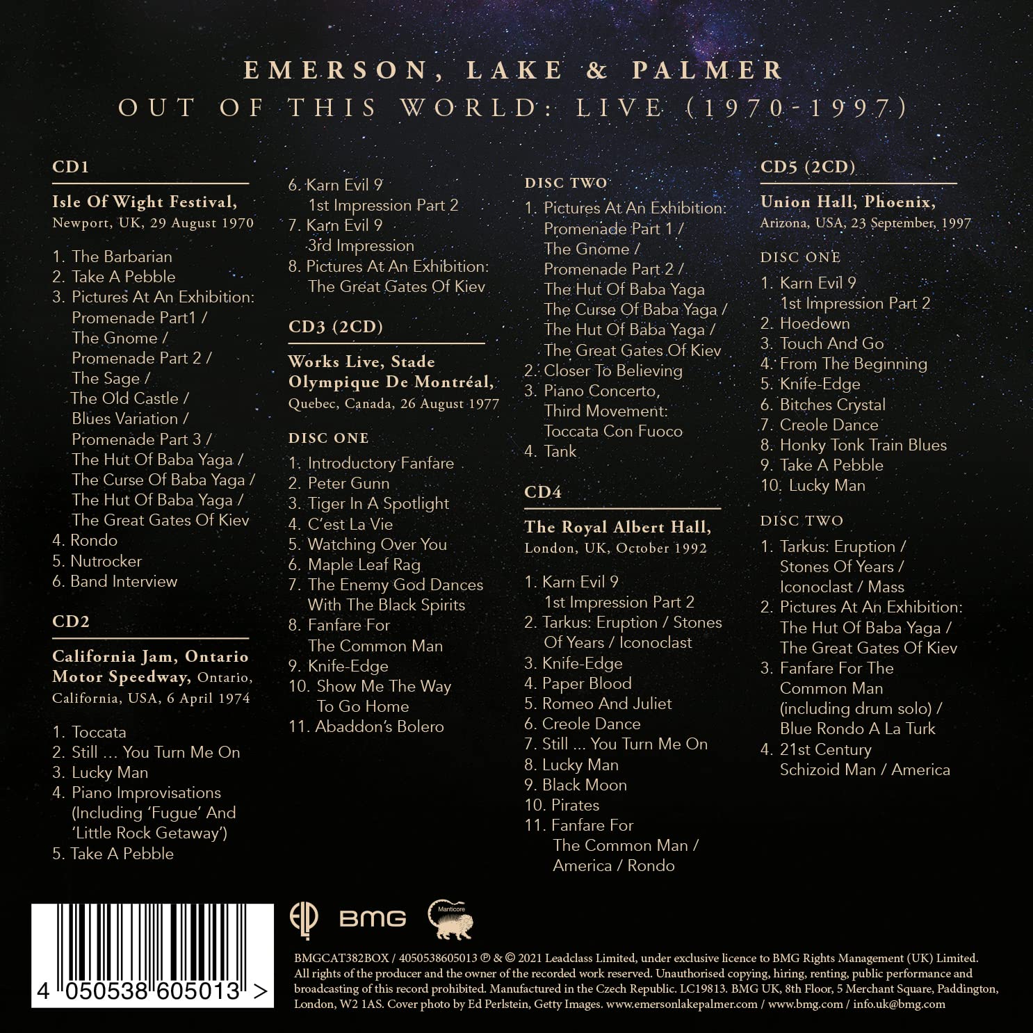 Out of This World:Live (1970-1997)