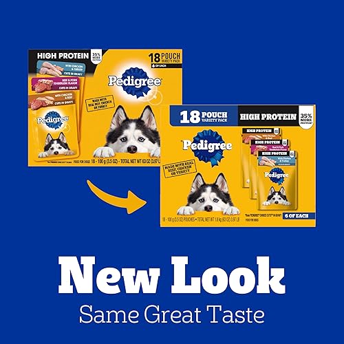 Miniatura 2 de Pedigree High Protein Adult Dog Food Wet Dog Food Cans and Pouches