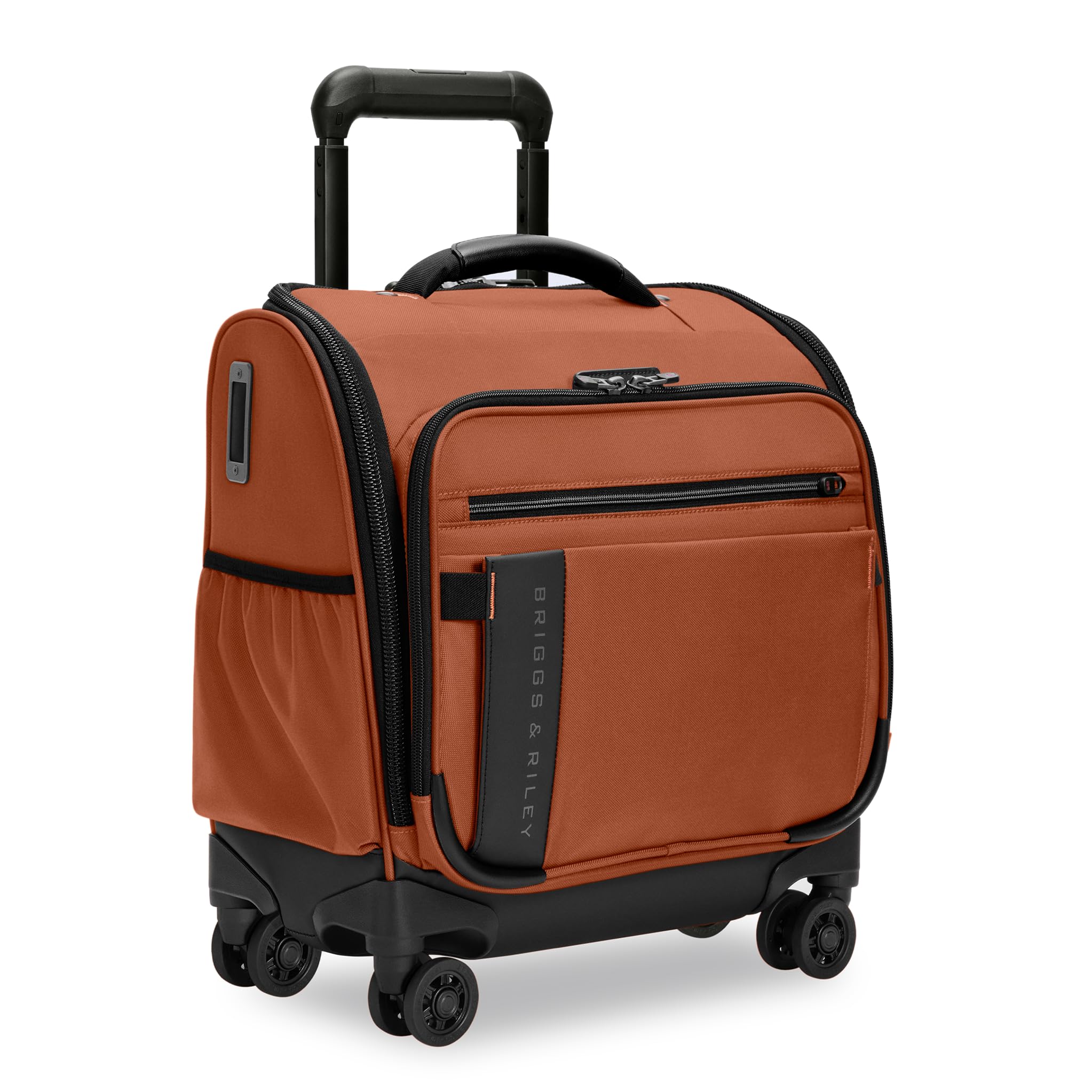 Briggs & Riley Cabin Spinner - Carry On Luggage for Travel, Suitcases with Wheels, Softside Rolling Bag for Men & Women, Fits Under Plane Seat, Telescoping Handle - ZDX Collection, Canyon