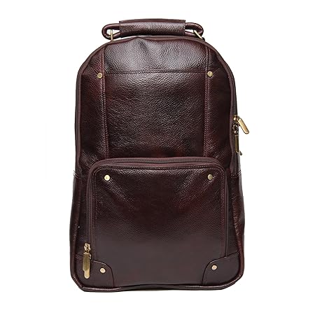 Leather office backpack Clearance