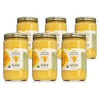 Vista 13 de Spring Sunrise Manteca de Ghee Orgánica Marrón - Mantequilla Clarificada de Vaca Alimentada con Pasto - Aceite de Cocina Libre de Lactosa y Gluten