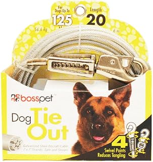 Boss Pet X-Large Dog Swivel Snap Tie Out 20ft