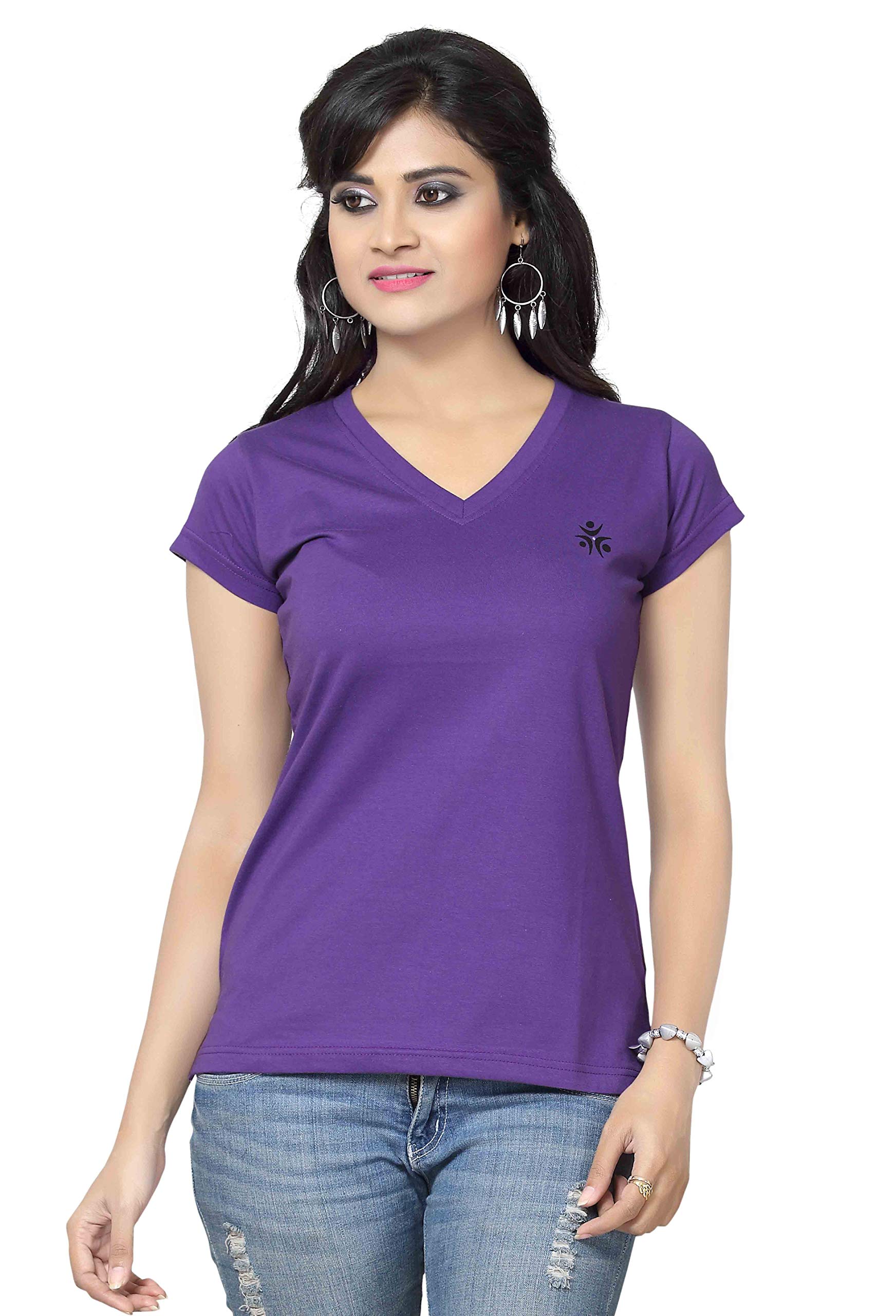 PROVA Women T Shirt Shorts Sleeves pichcolor