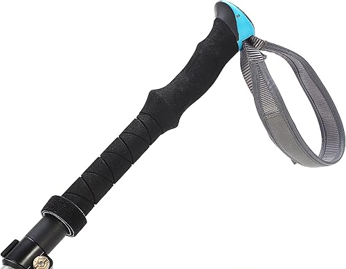 Miniatura 3 de Pansel Bastón de trekking plegable de aleación de aluminio 7075, 1 paquete, azul lago