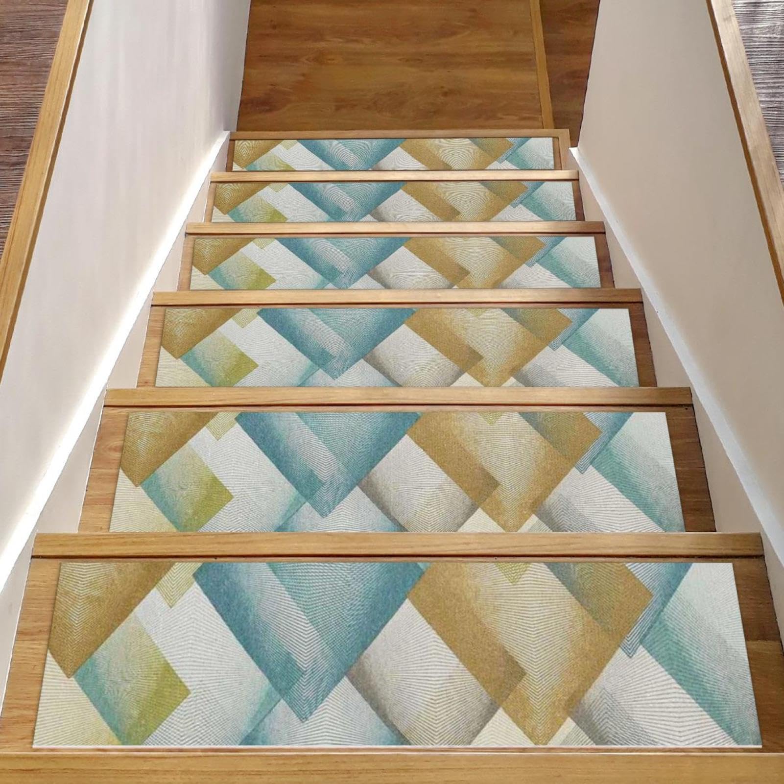 Peldaños antideslizantes alfombras de interior para escaleras de madera pack 15