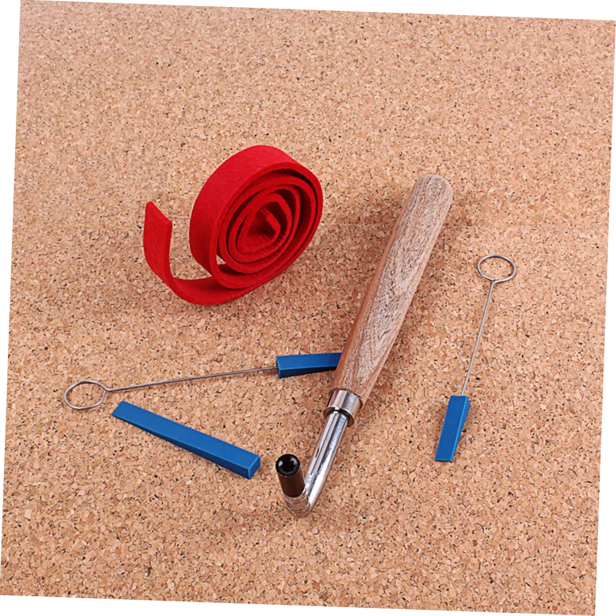 Kit Strumenti Accordatura Pianoforte D201 Chiave Nera a Testa | ‑shape, Metallo Panno Legno, Lavori di Regolazione e Fissaggio, Trasporto Semplice