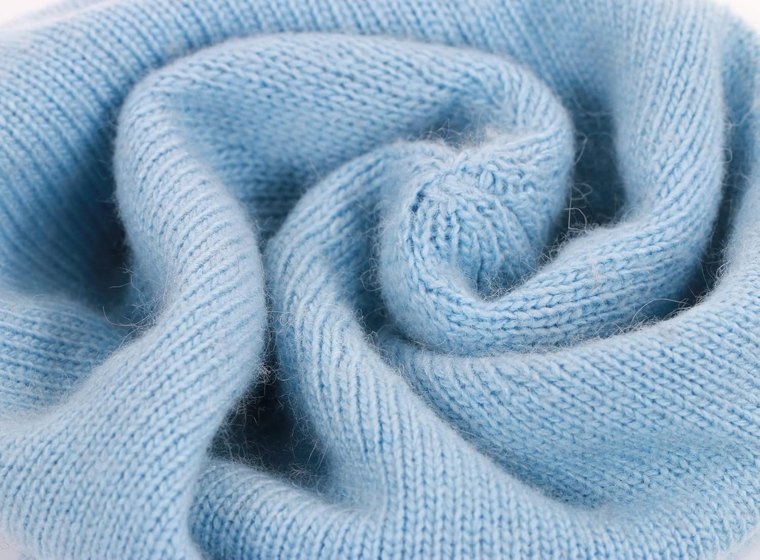 Women & Men Double-Layer Cashmere Wool Blend Warm Winter Slouchy Knit Beanie Stocking Cap Ski Hat for Women Men - Image 3