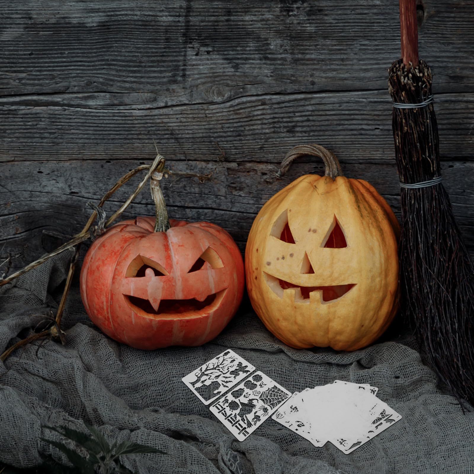 72 Stück Halloween Geschenkideen Malschablone aus Pet, Vorlagen