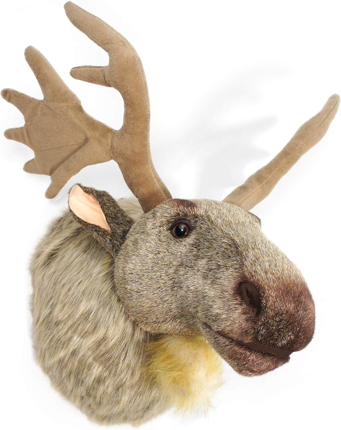 Muscovy The Moose - 24 Inch (with Antlers) Large Stuffed Animal Plush Head Trophy Wall Mount Bust - by Tiger Tale Toys
