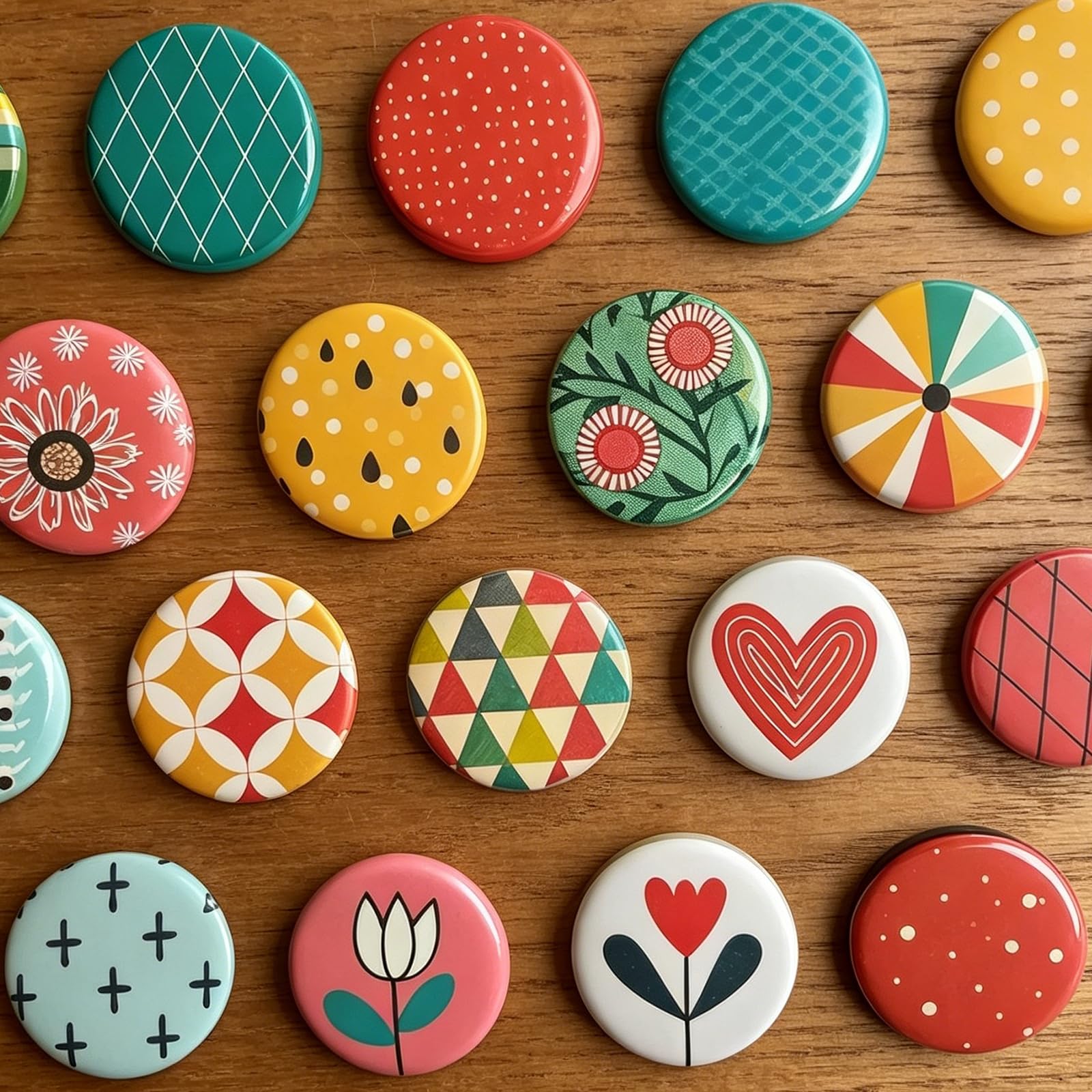 100 Sets Metal Button Blanks: 58 mm Rostschutz Blank Button Badge Parts mit Metal Shell und Transparent Film, Empty Buttons Badge, Metall Buttonrohlinge für Individuelle Abzeichen
