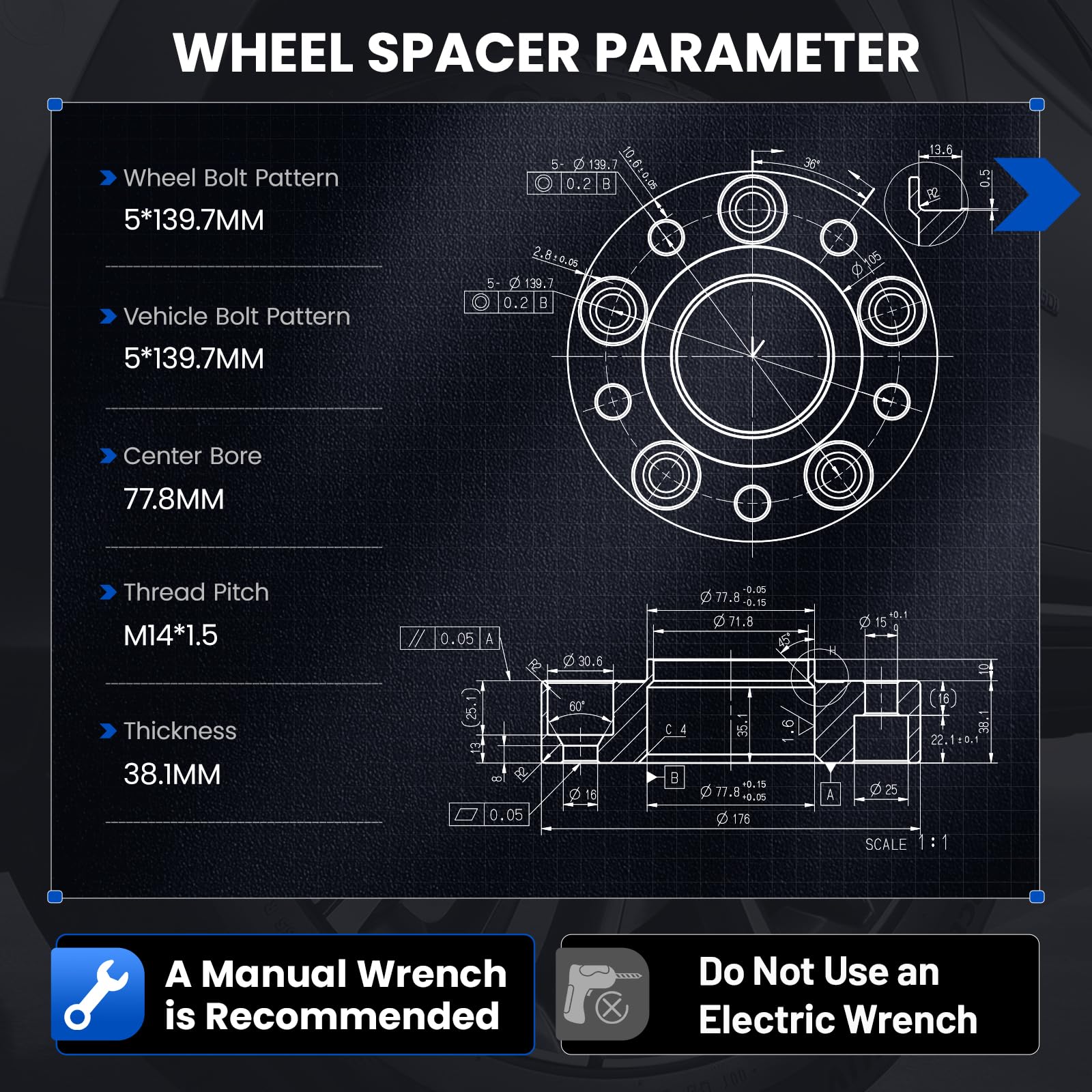 Ram 1500 Wheel Spacers - Improve Stance & Handling -3 Ram 1500 Wheel Spacers - Improve Stance & Handling -3