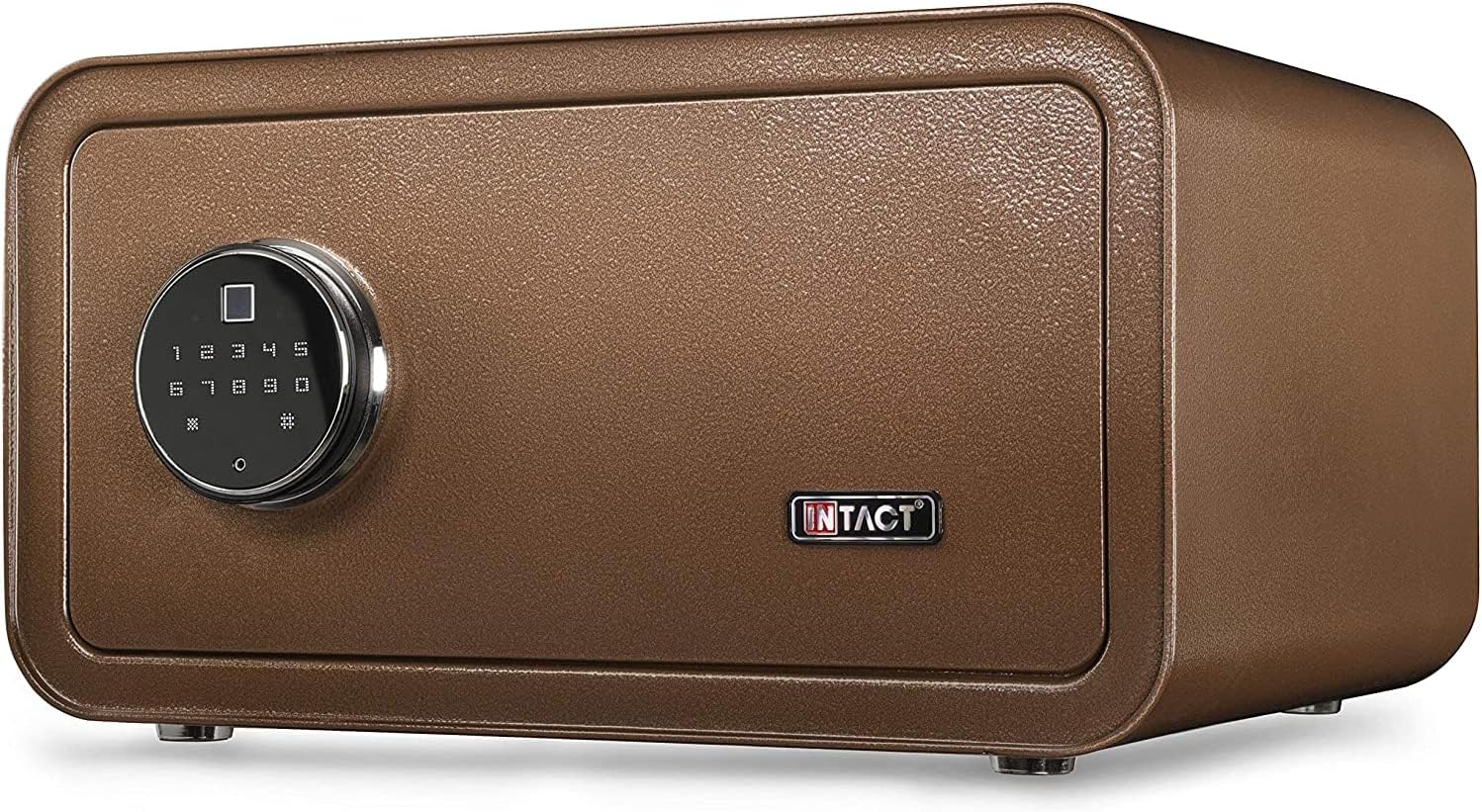 Intact Giant Fast Entry Biometric Fingerprint Protected With Nex-Gen Full Keypad Module Large Bronze by Eylar