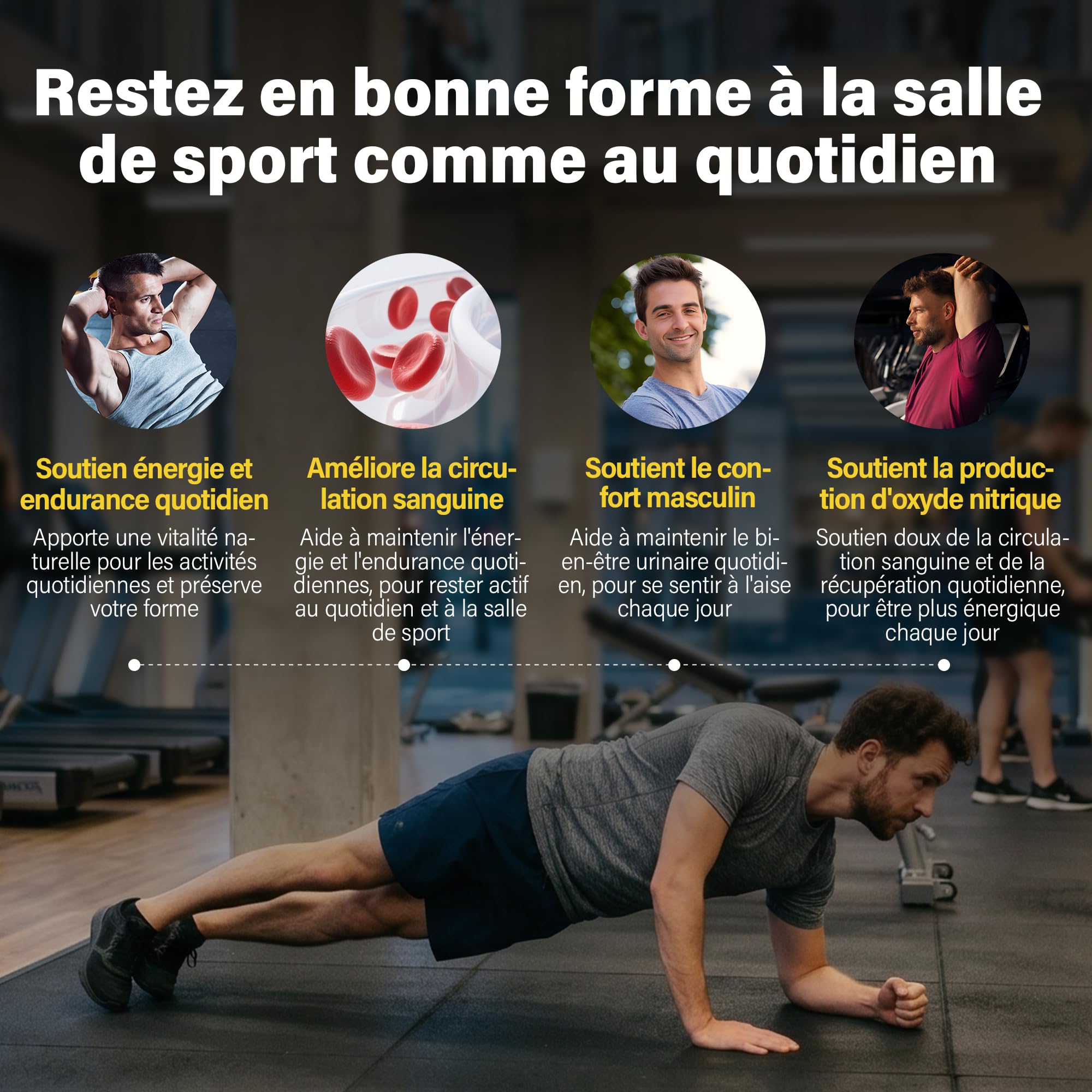 WINDBOSS Pack 2 en 1 – Booster d’Oxyde Nitrique & Complément Prostate pour Hommes – 60 Gélules Chacun – Améliore Circulation, Endurance, Santé Urinaire et Qualité du Sommeil avec