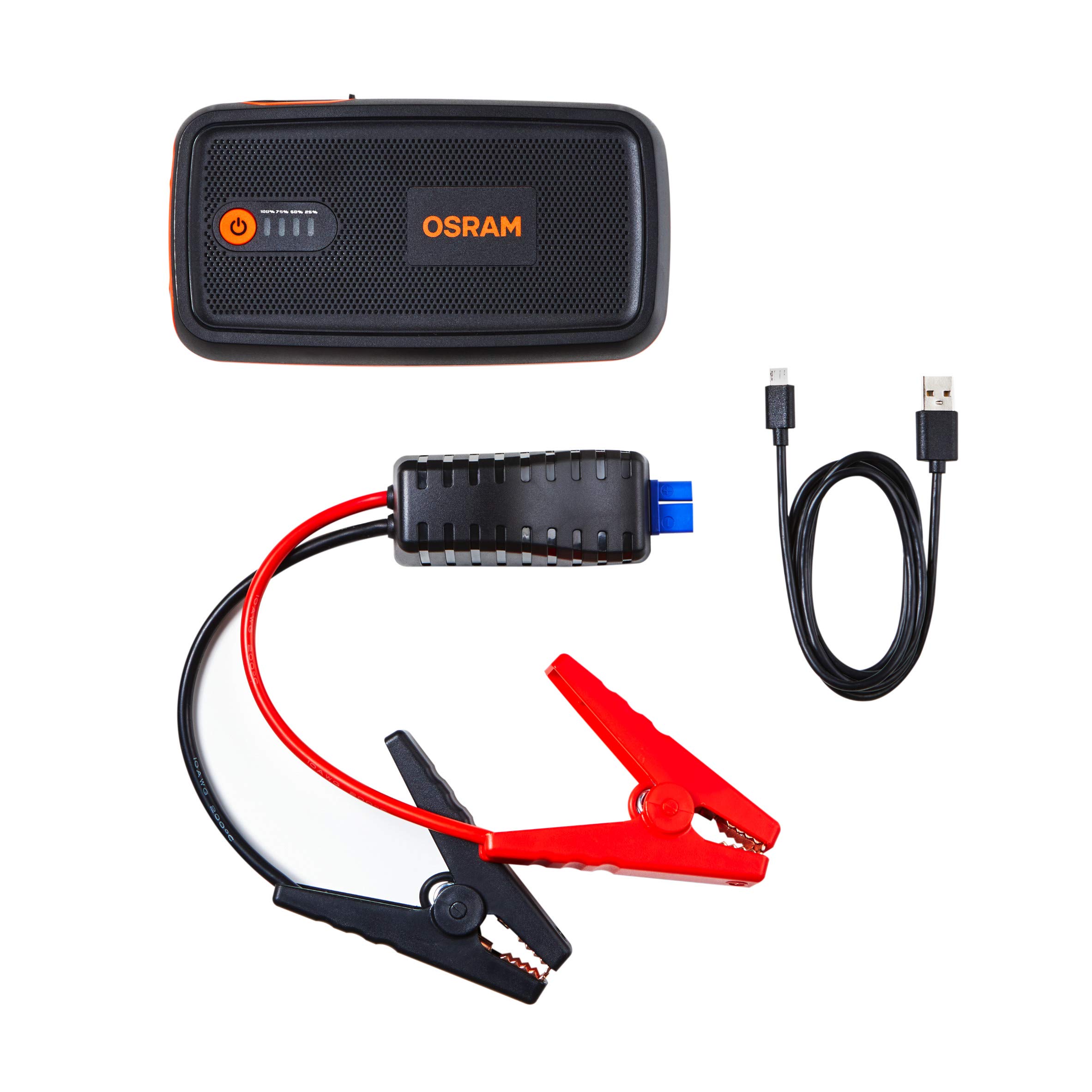 OSRAM BATTERYstart 300, démarreur au Lithium 13000 mAh pour véhicules à Moteur Essence jusqu'à 6l et Moteur Diesel 3l