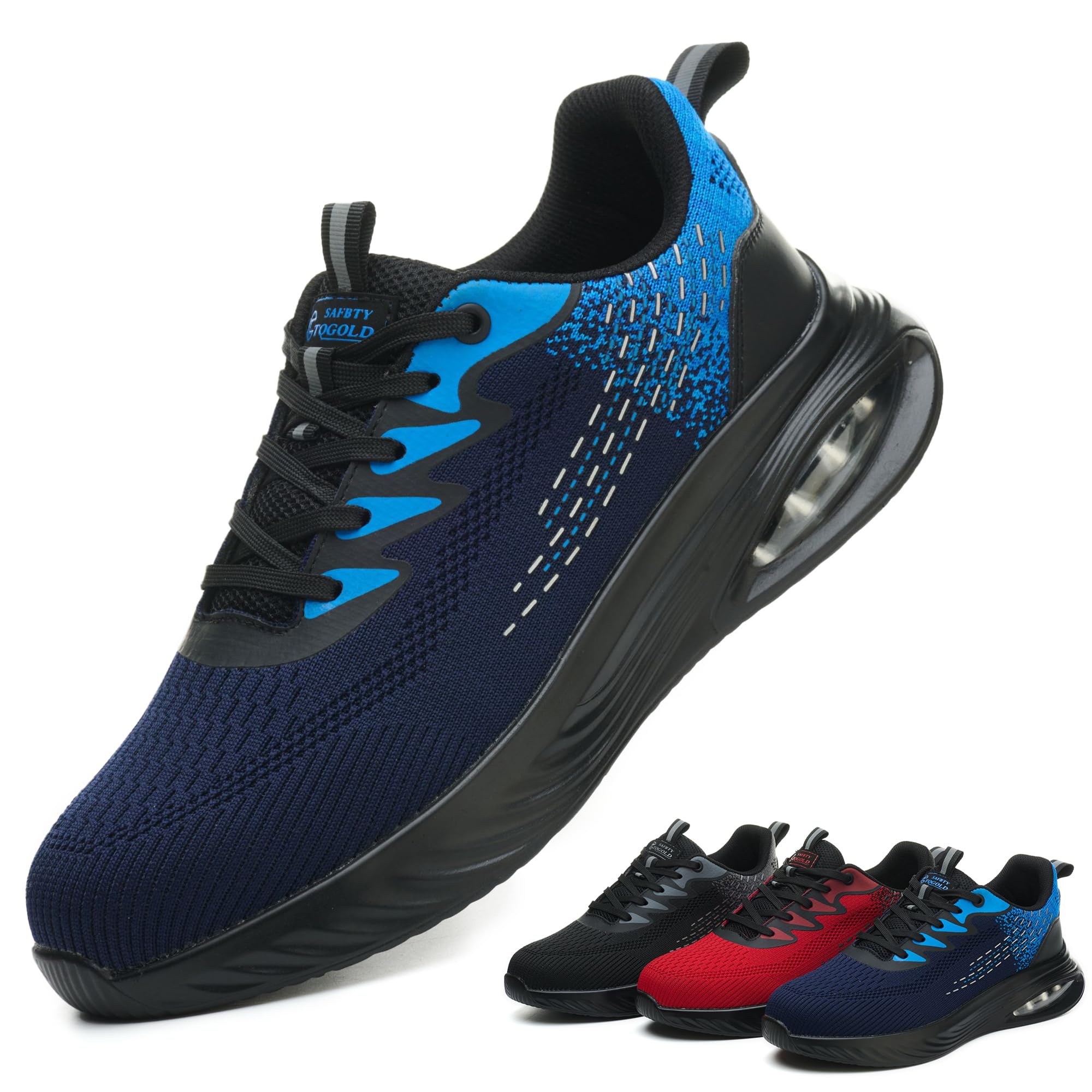 TQGOLD Sicherheitsschuhe Mit Stahlkappe - Leicht & Atmungsaktiv Für Arbeit & Industrie