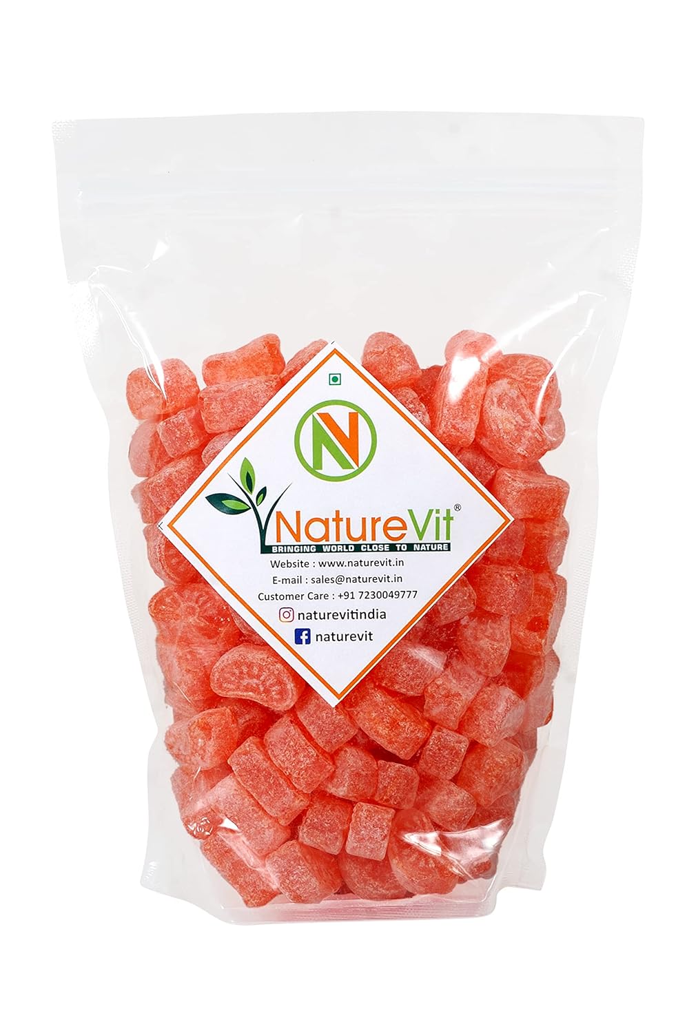 NatureVit Orange Candy, 1kg [Khatti Mithi Narangi Goli]